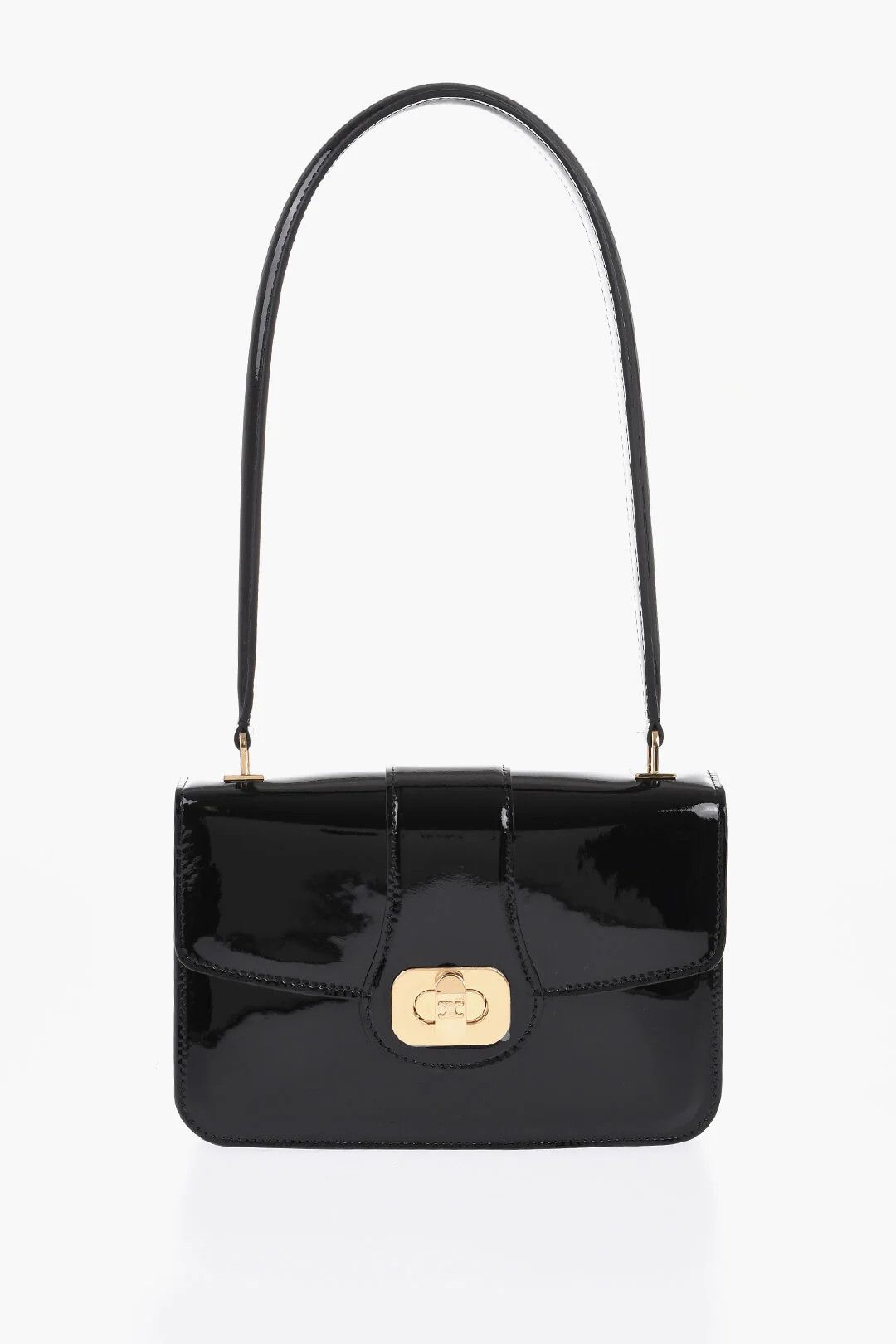Celine og1mm0326 Size: OS / Shiny Leather Shoulder Bag in Black Size ONE SIZE - 1 Thumbnail