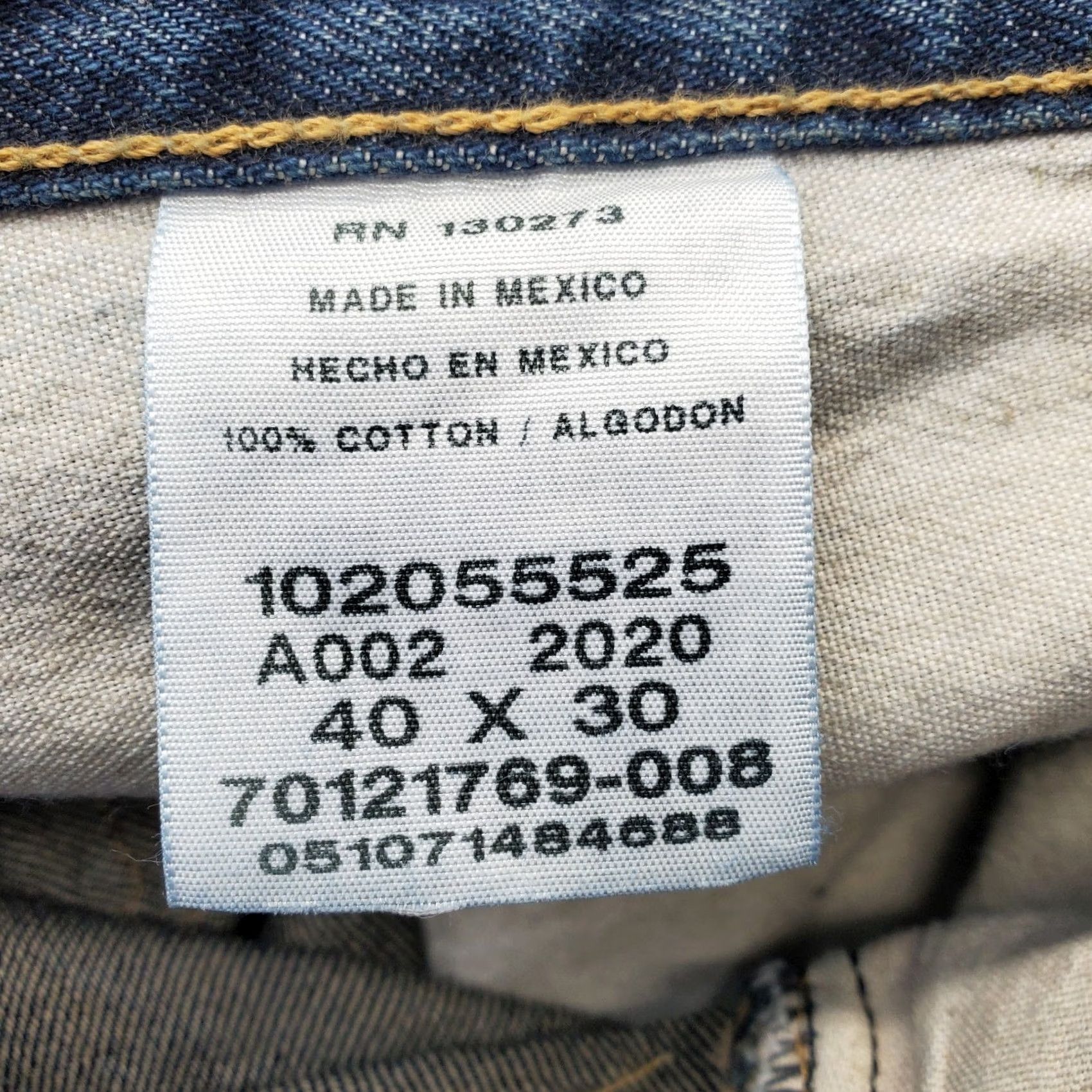 Lee Lee Jeans Mens 40x30 Blue Denim Medium Wash Relaxed Fit Straight Leg Jeans Size US 40 / EU 56 - 7 Thumbnail