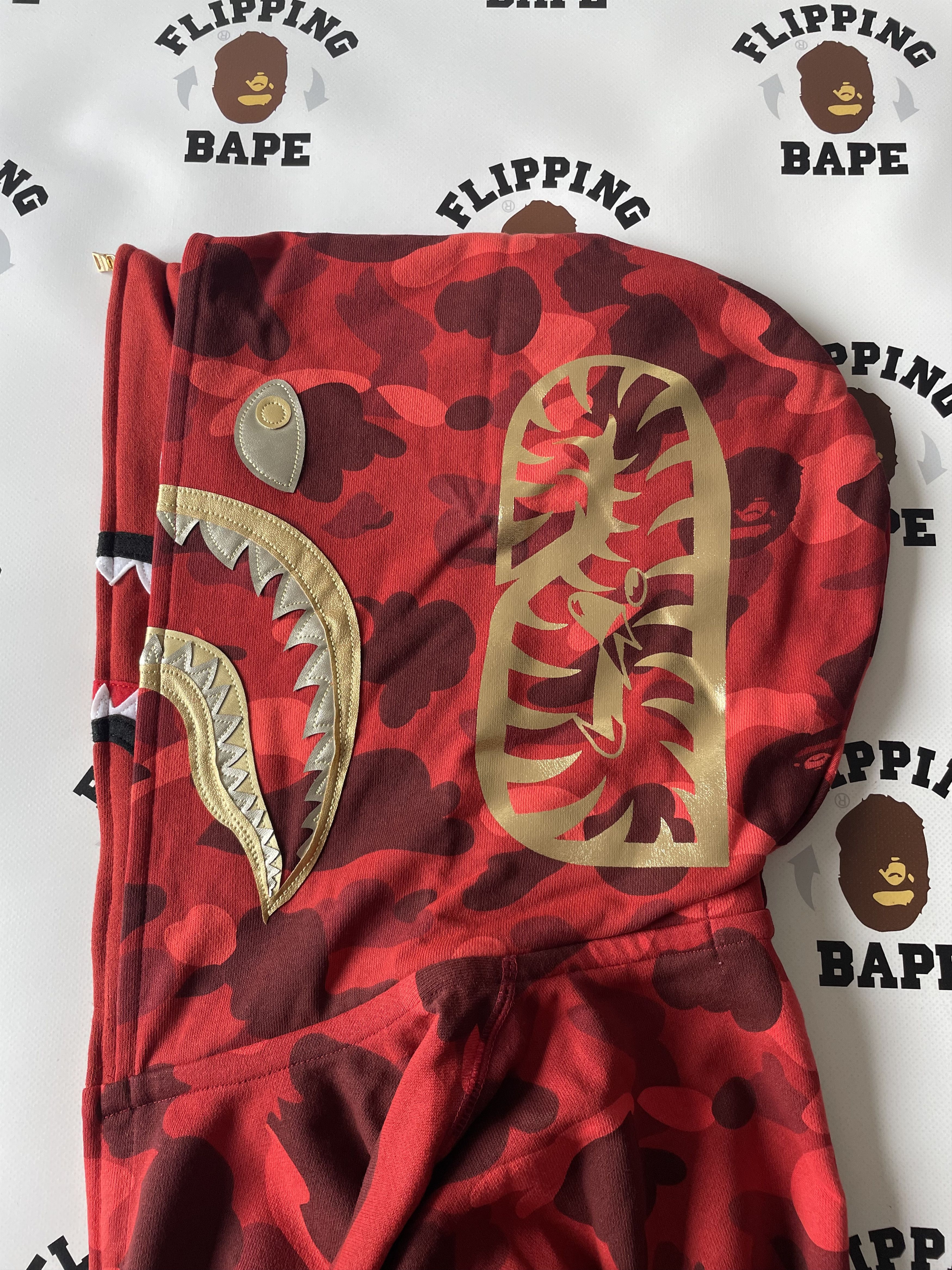 Bape BAPE COLOR CAMO DOUBLE SHARK FULL ZIP HOODIE Size US M / EU 48-50 / 2 - 6 Thumbnail