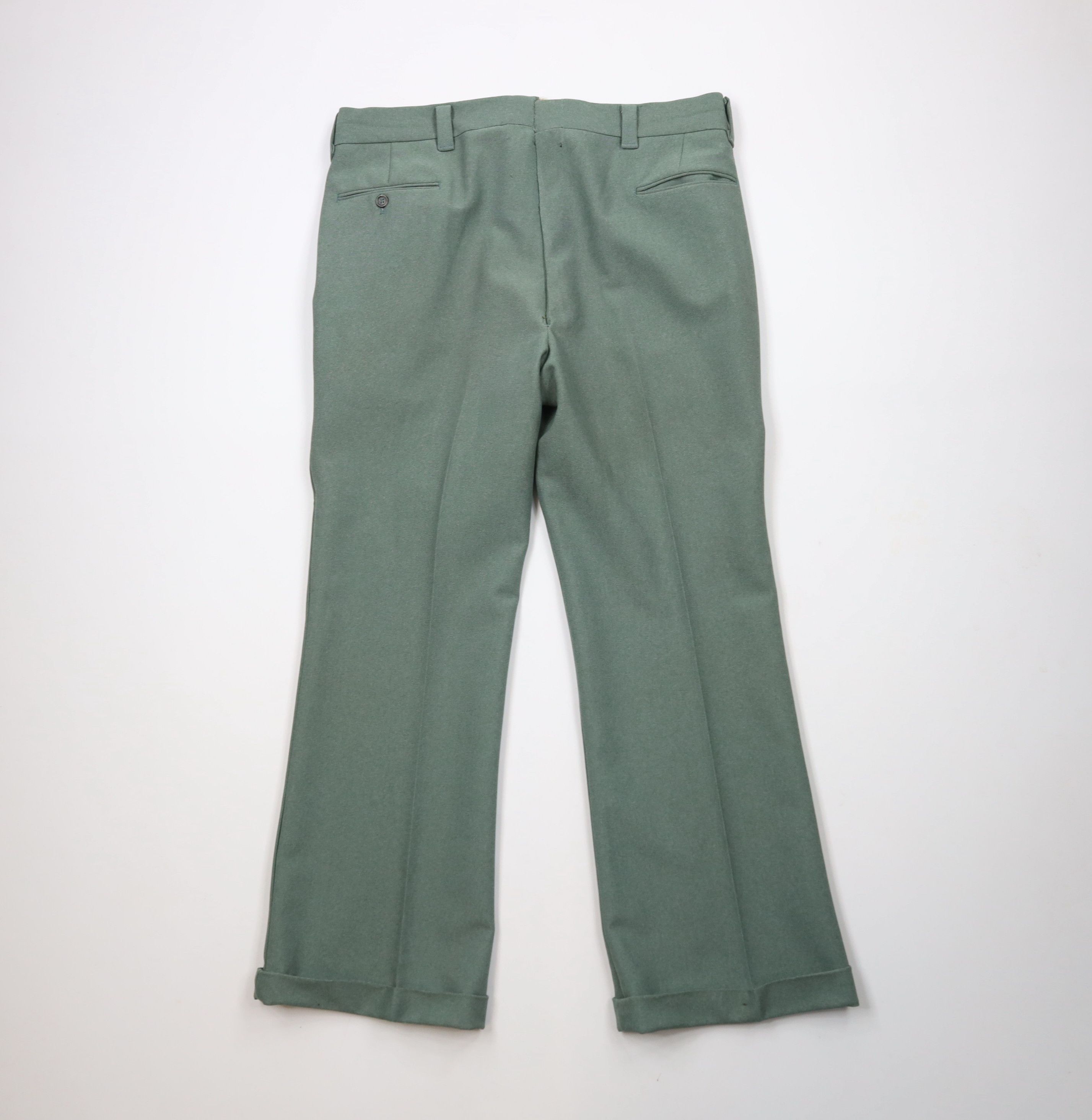 Vintage Vintage 70s Streetwear Knit Wide Leg Bell Bottoms Pants USA Size US 36 / EU 52 - 10 Thumbnail