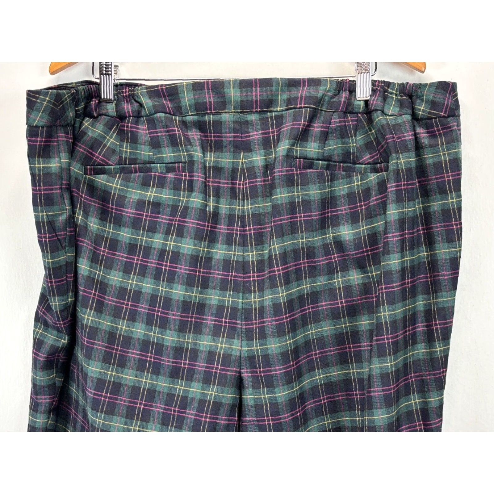 Talbots NEW Talbots Plus Size 22W Hampshire Ankle Plaid Pants Wool Blend Multicolor Womens Size 40" / US 18 - 4 Thumbnail