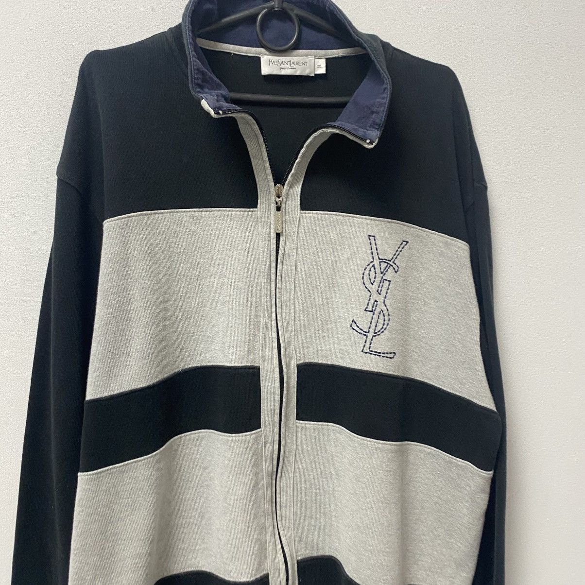 Vintage YSL Yves Saint Laurent Zip Up Hoodie