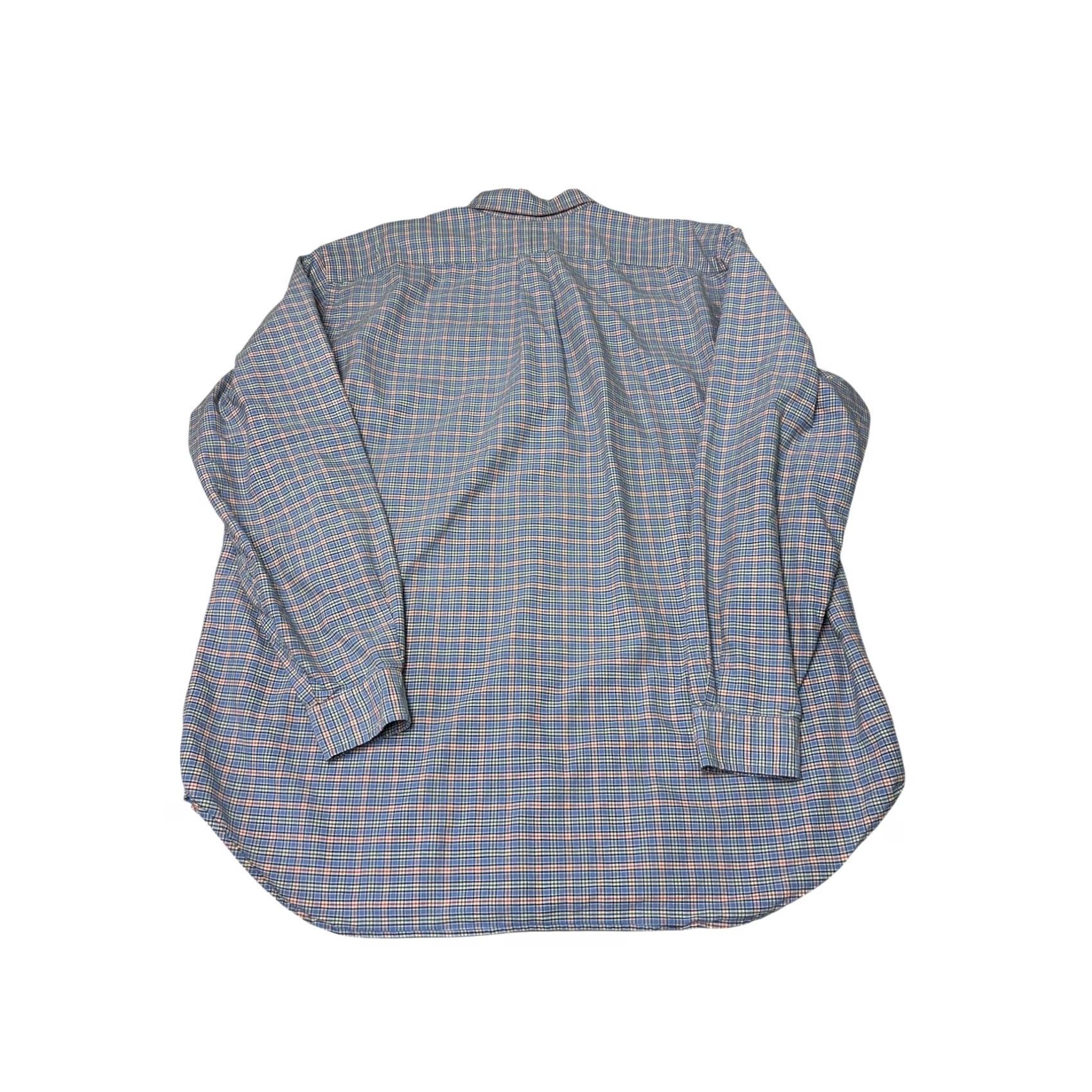 Ralph Lauren Ralph Lauren Mens 2XLT Tall Blue Plaid Button-Down Shirt Long Sleeve Cotton Pony Shirt Size US XXL / EU 58 / 5 - 6 Thumbnail