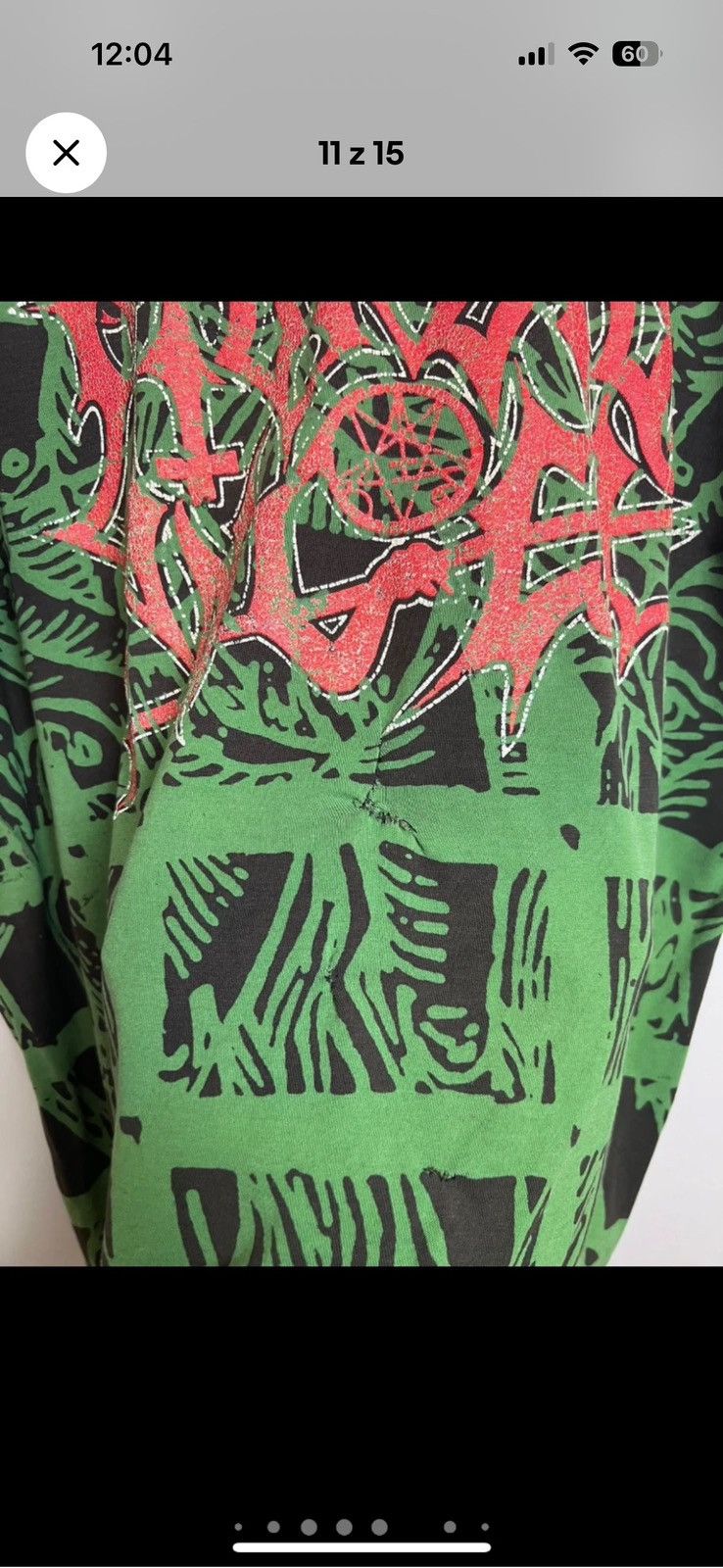 Vintage Rare Vintage 90s Morbid Angel Abominations Metal Band Tshirt Size US XL / EU 56 / 4 - 11 Thumbnail