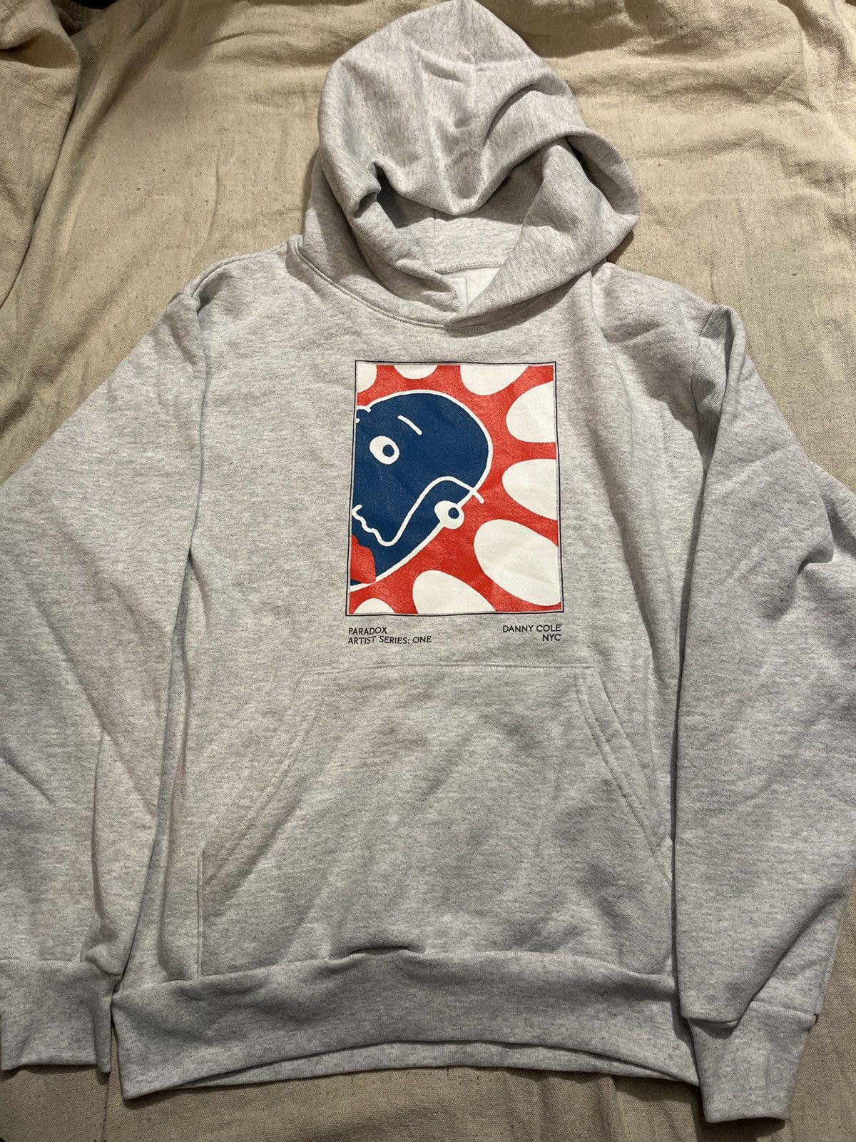 Image of Vintage Og Paradox Los Angeles Hoodie Sweatshirt S Danny Cole in Grey, Men's (Size Small)