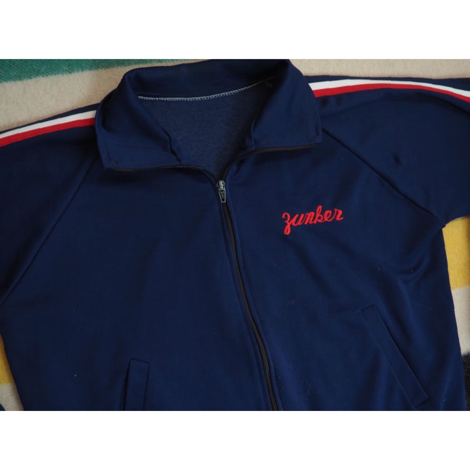 Vintage VINTAGE US Military Bush Master Chainstitch Navy Blue Souvenir Track Jacket L Mens Size US L / EU 52-54 / 3 - 5 Thumbnail