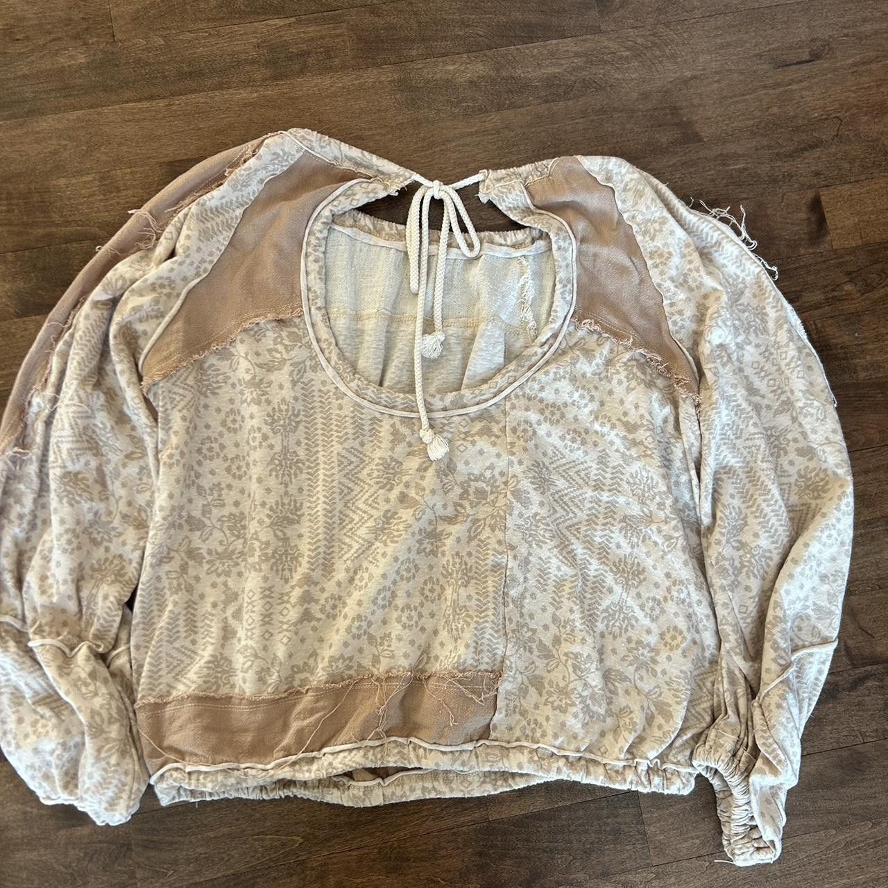 Other Gimmick Beige Blouse Size M Size M / US 6-8 / IT 42-44 - 3 Thumbnail