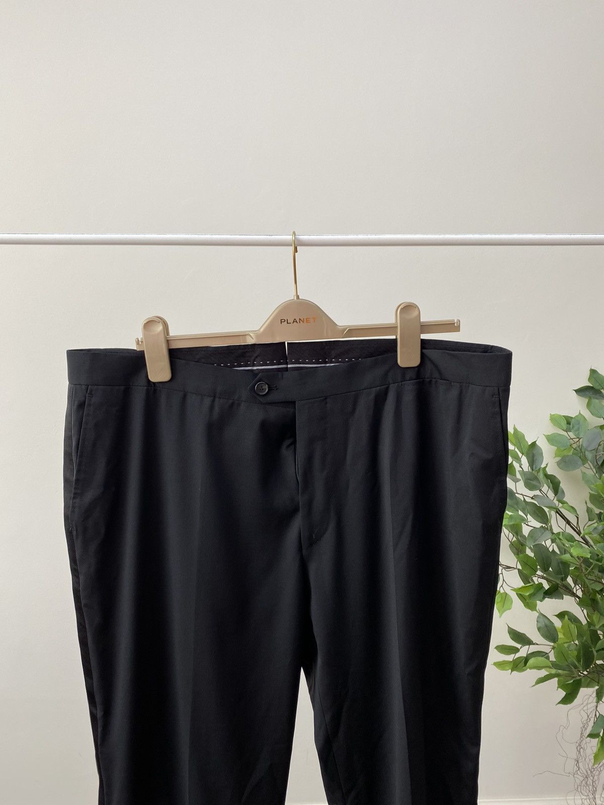 Other Vintage Van Jaack Men's Black Suit Loro Piana Super Size 52R - 14 Thumbnail
