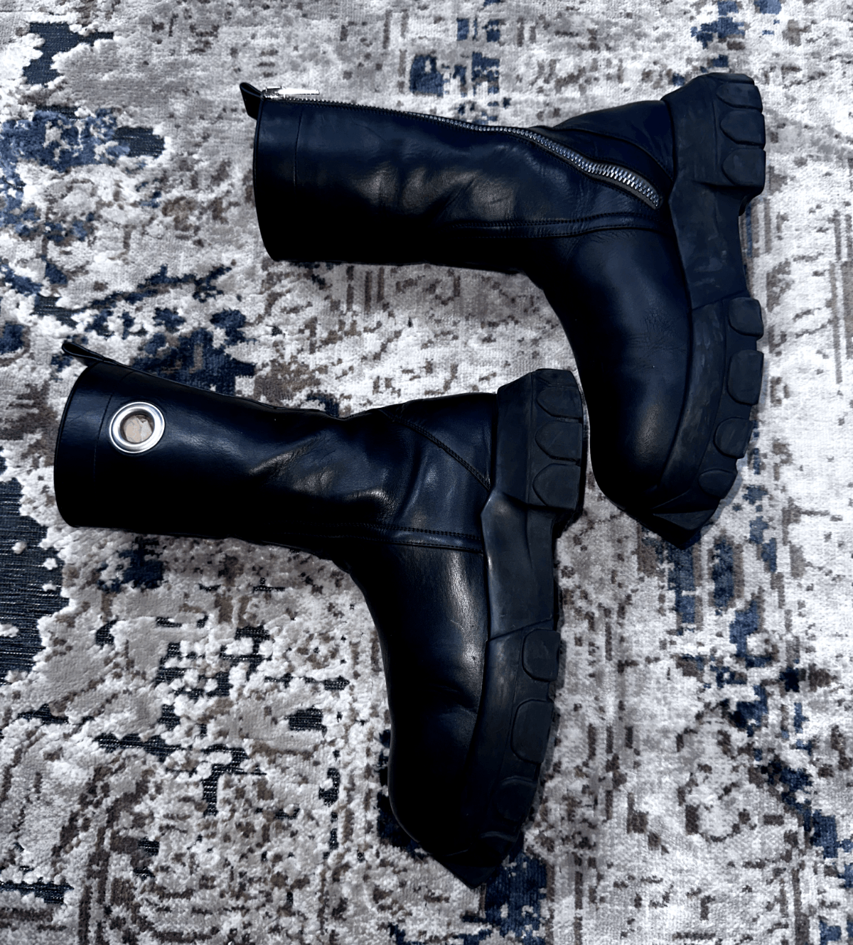 Rick Owens Rick Owens Bozo Creeper Boots (Eyelet Version) – Size 9 Size US 9 / EU 42 - 1 Thumbnail