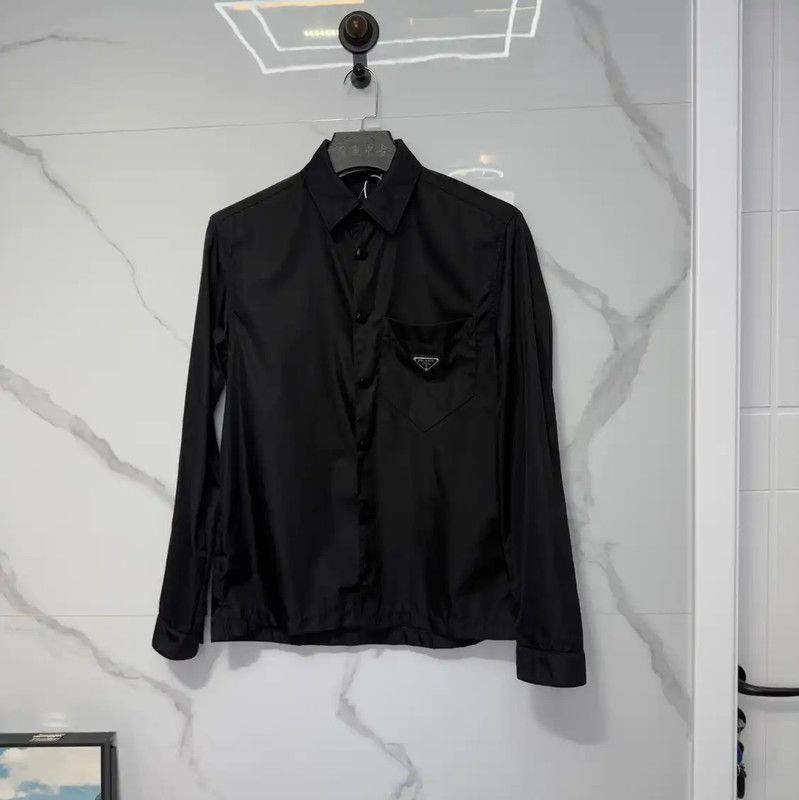 Prada Prada Black Long Sleeve Shirt for Men Size US XS / EU 42 / 0 - 1 Thumbnail