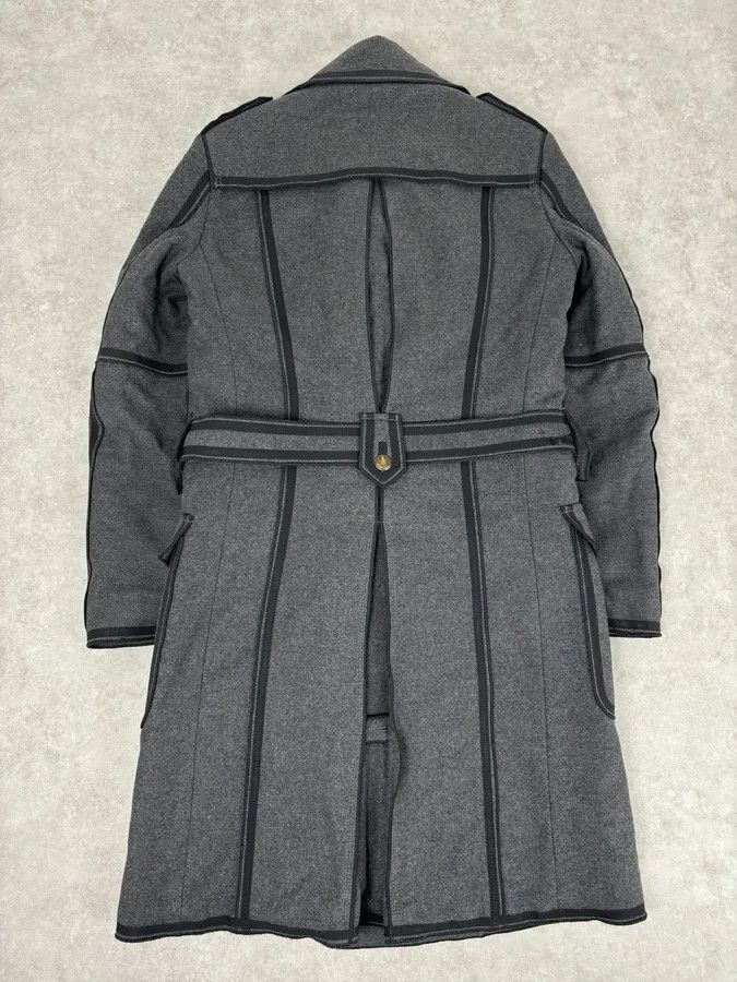 Dolce & Gabbana AW2009 Dolce & Gabbana Grey Wool Officer Trench Coat Size US M / EU 48-50 / 2 - 7 Thumbnail