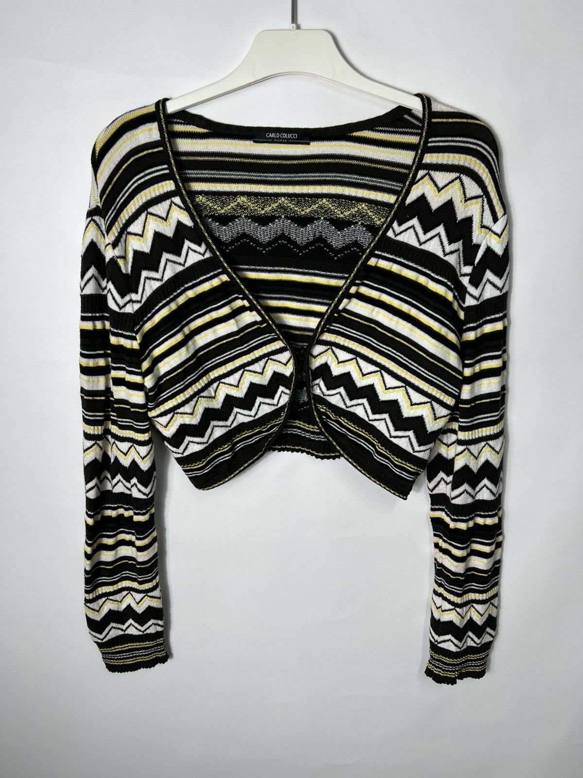 Carlo Colucci Vintage streetwear designer Carlo Colucci Cropped Cardigan Size S / US 4 / IT 40 - 1 Thumbnail