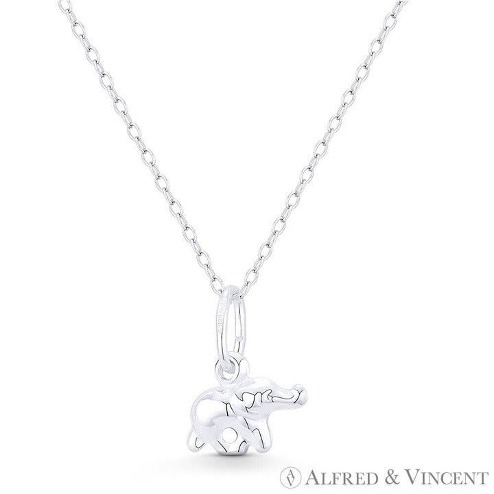 Other Elephant Animal Charm Hollow Reversible 3D Pendant Size ONE SIZE - 1 Preview