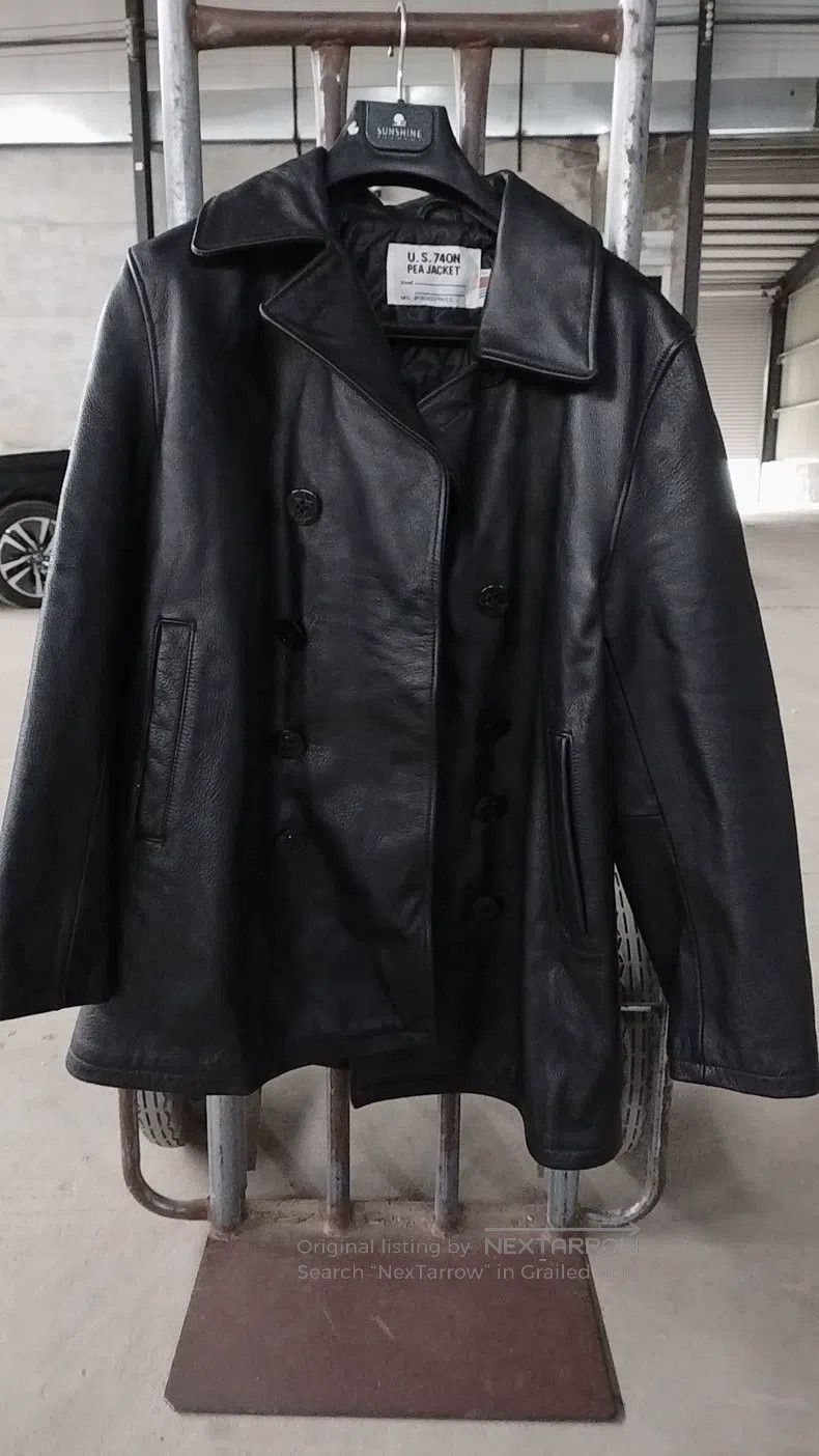 Schott Schott Navy fur coat Size US XXS / EU 40 - 1 Thumbnail