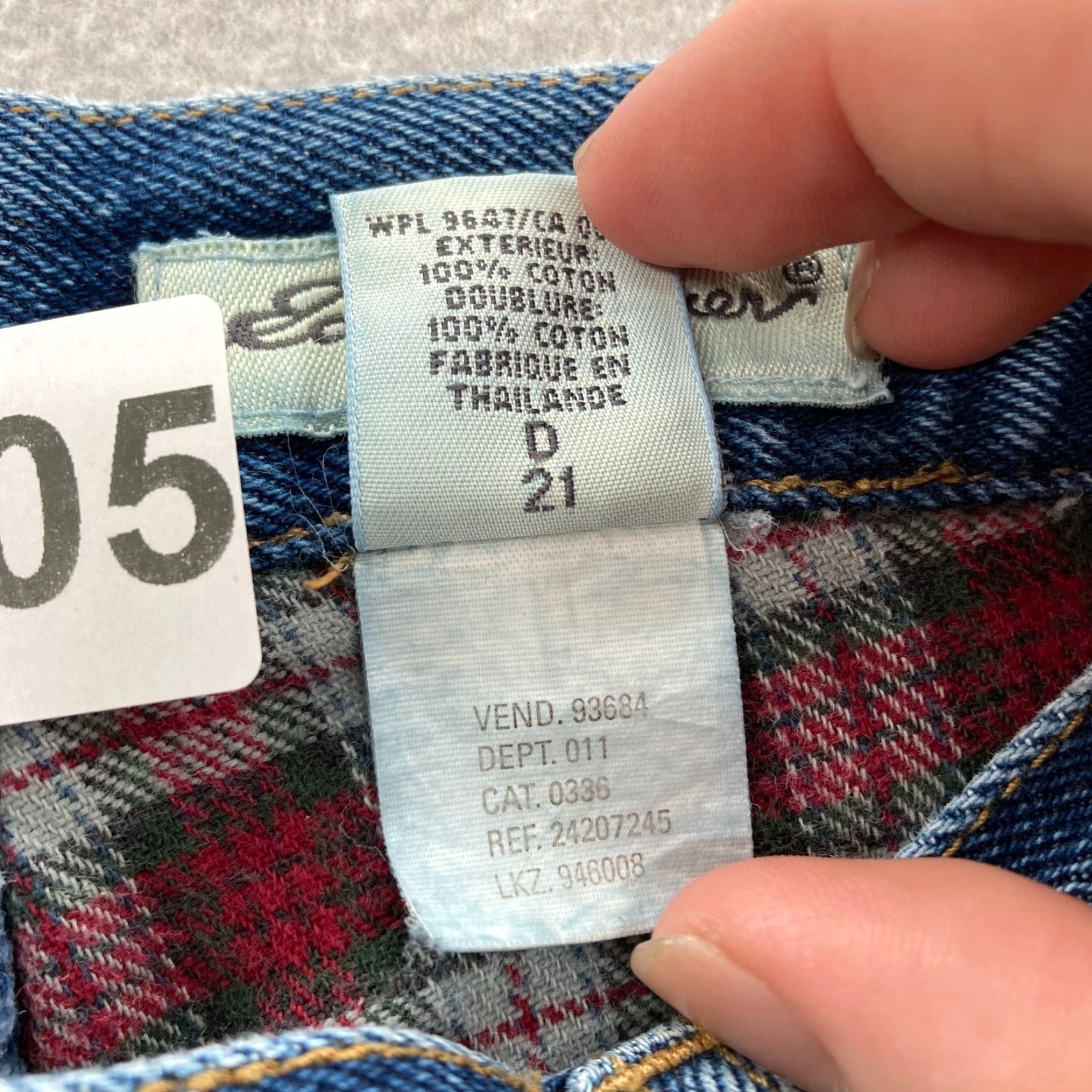 Eddie Bauer VINTAGE Eddie Bauer Flannel Lined Jeans Women's 12P Blue Denim Relaxed Tapered 5-Pocket Camp Outdoors Y2K Size 34" / US 12 / IT 48 - 6 Thumbnail