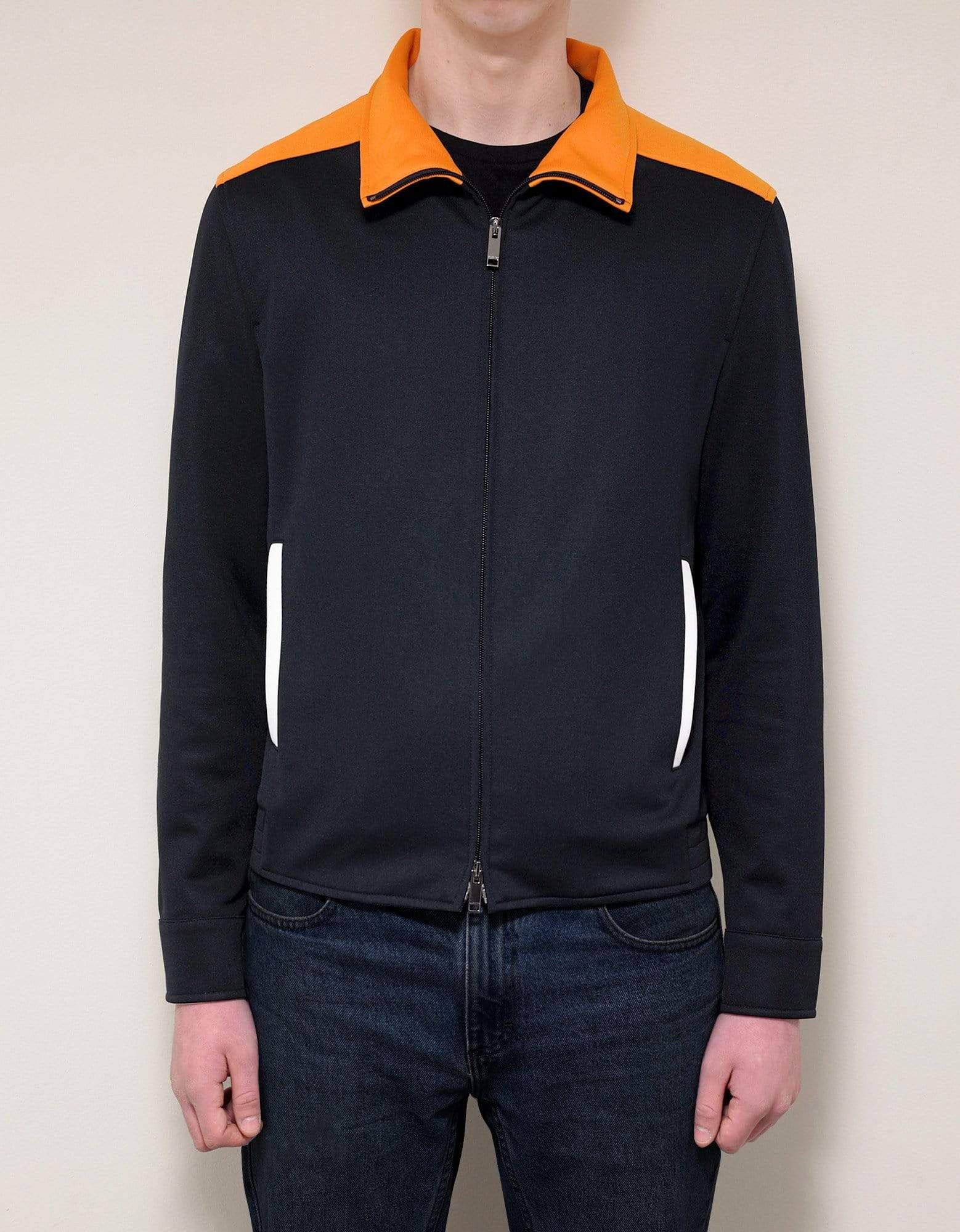 Valentino Valentino Navy Blue Track Jacket with Orange Trim SIZE 46 Size US S / EU 44-46 / 1 - 3 Thumbnail