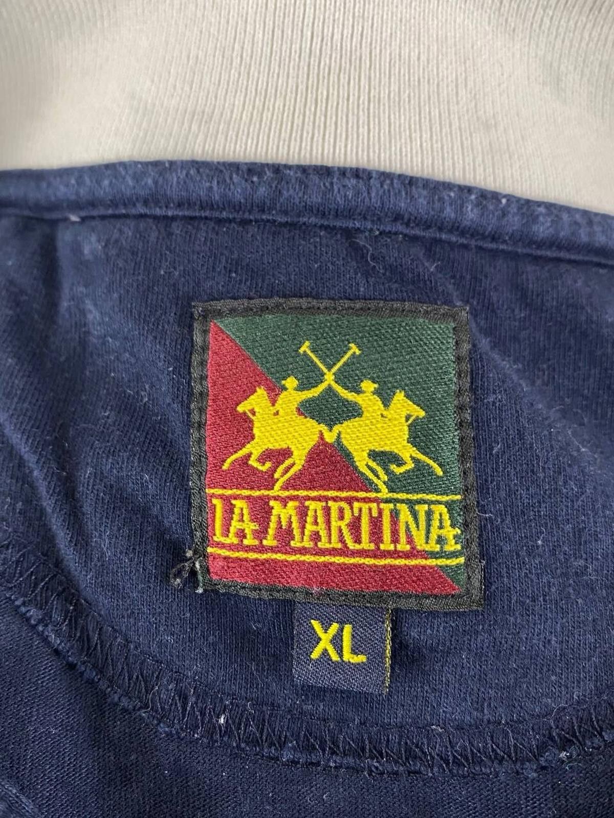 La Martina La Martina Blue Cotton Collared Popover Polo Shirt Size XL Size US XL / EU 56 / 4 - 10 Thumbnail