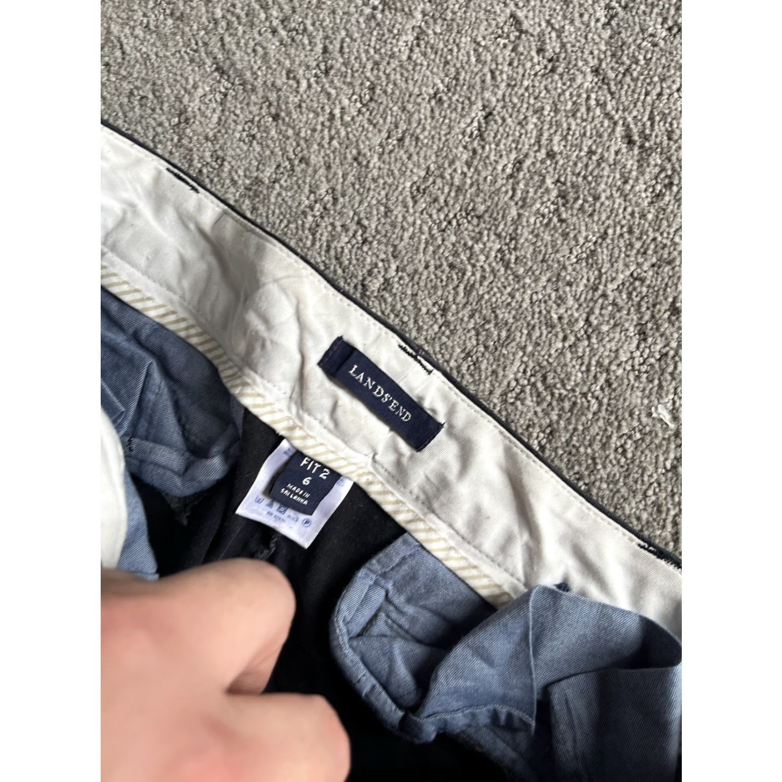 Lands' End Lands' End Slim Tapered Leg Jeans Fit 2 Womens 6 Navy Blue Wash S Hemmed Denim 27 Inseam 5-Pocket - Regular Mens? Size 28" / US 6 / IT 42 - 5 Thumbnail