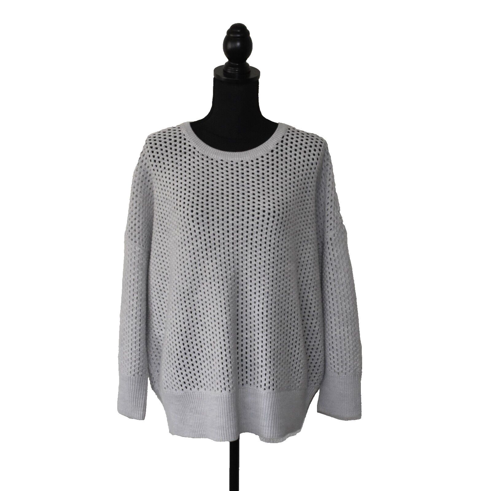 Eileen Fisher EILEEN FISHER Seasalt Merino Wool Open Knit Sweater Size XL Size XL / US 12-14 / IT 48-50 - 2 Thumbnail