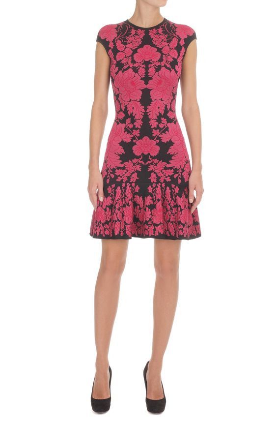 Alexander McQueen Alexander McQueen FW12 Intarsia Knit Mini Dress Size S / US 4 / IT 40 - 9 Thumbnail