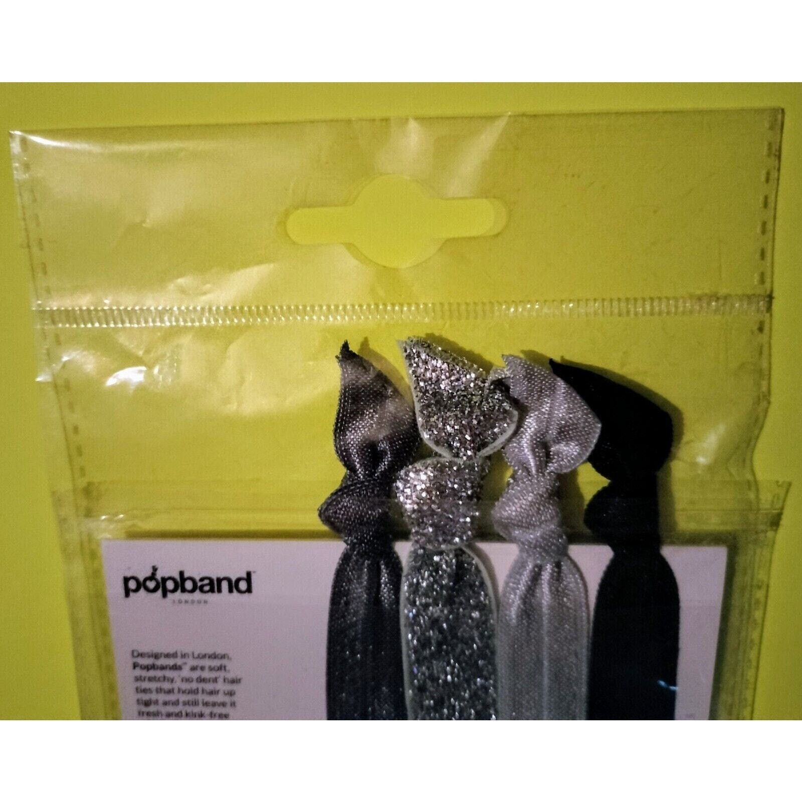 Other Popband Silver Gray Lace Shiny Glitter Hair Tie Accessories Size ONE SIZE - 6 Thumbnail