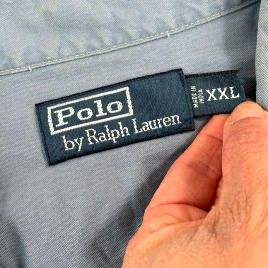 Polo Ralph Lauren VINTAGE Polo Ralph Lauren Aztec Western Southwest Patch Chin Strap Shirt Men 2XL Size US XXL / EU 58 / 5 - 2 Thumbnail