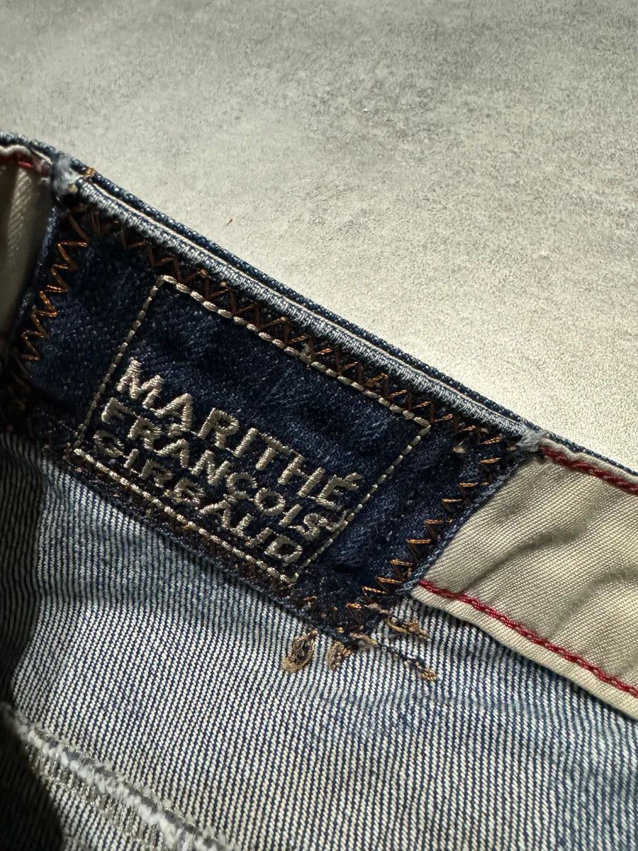 Marithe + Francois Girbaud 2000s Marithé + François Girbaud Navy Faded Rebel Denim Jeans Size US 32 / EU 48 - 11 Thumbnail