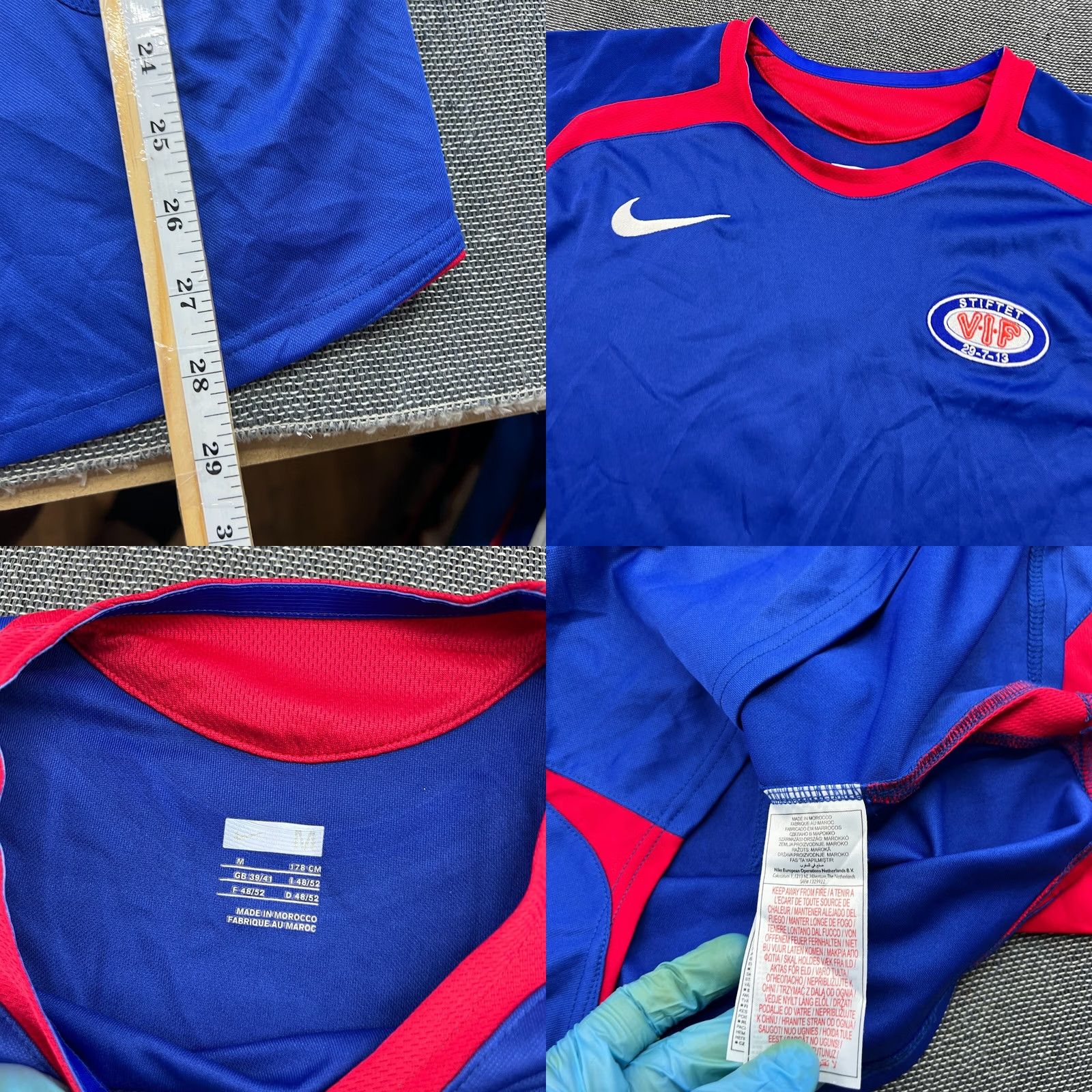 Nike Valerenga Nike Football Jersey Mens Medium Blue 2006-2007 Home Player Issue Adult Shirt Sports Jersey Moisture Wicking Quick Dry Size US M / EU 48-50 / 2 - 8 Thumbnail
