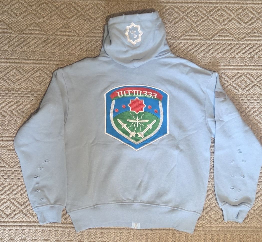 murd333r.fm MURD333R.FM LIGHT BLUE SPECIAL OPS HOODIE SIZE M Size US M / EU 48-50 / 2 - 2 Thumbnail