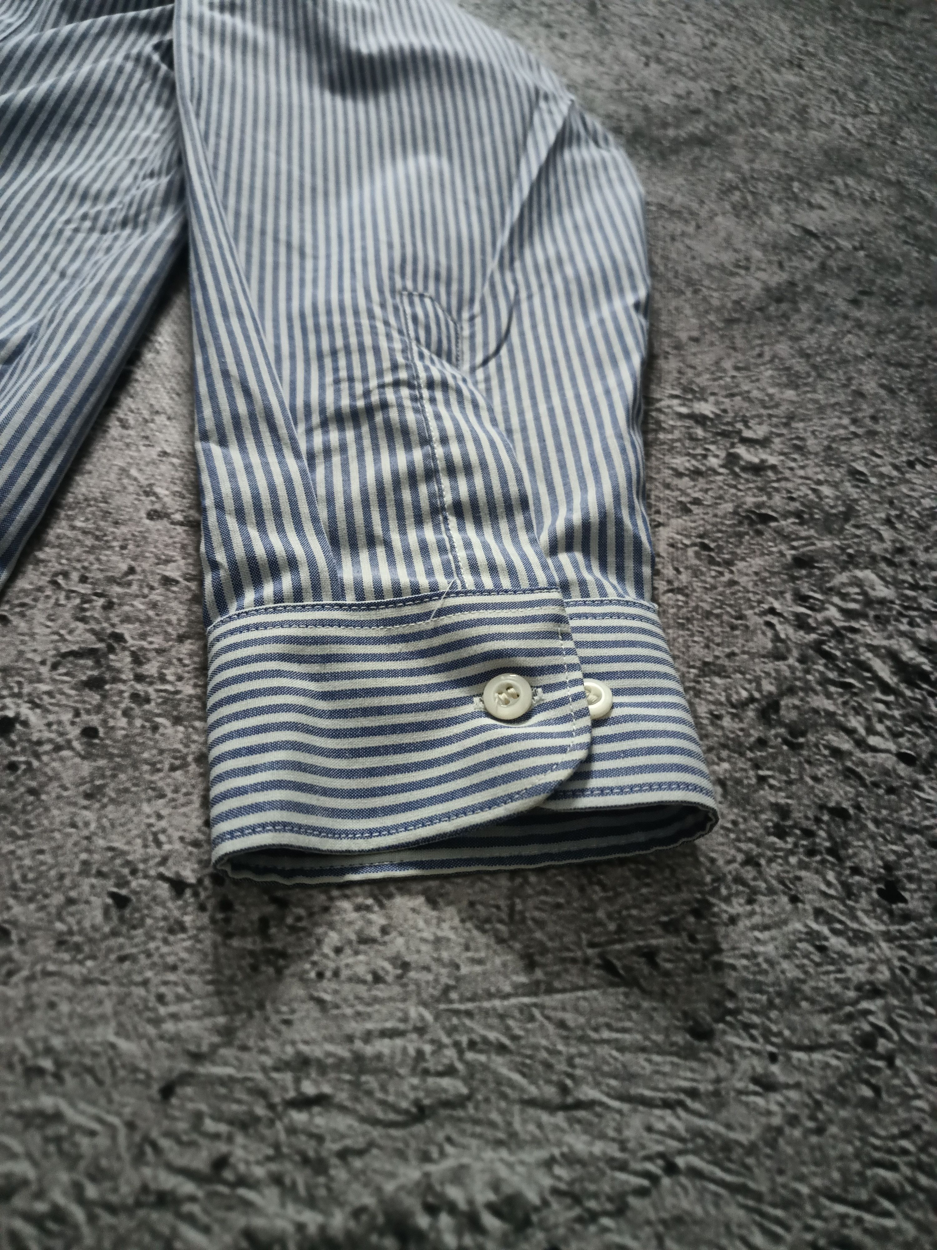 Pepsi × Vintage Vintage Pepsi Patch Striped Work Shirt Size US L / EU 52-54 / 3 - 3 Thumbnail