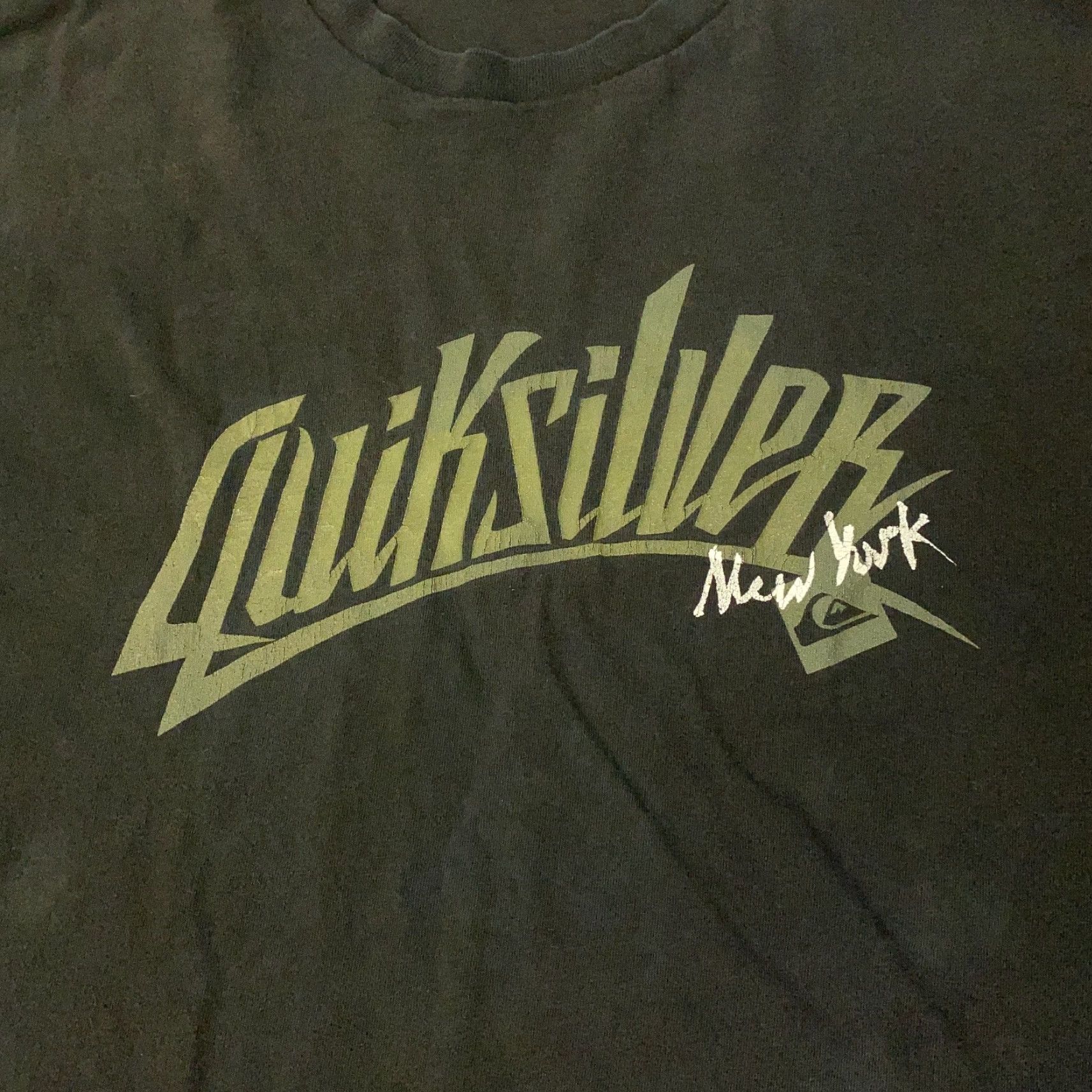 Quiksilver VINTAGE Quiksilver Shirt Mens Large Black Distressed 90s Beach Skate New York Size US L / EU 52-54 / 3 - 2 Thumbnail