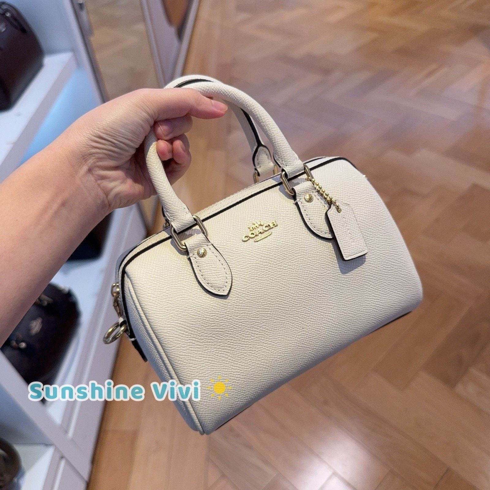 Coach NWT Coach Crossgrain Mini Rowan Crossbody CH157 Chalk Size ONE SIZE - 1 Thumbnail