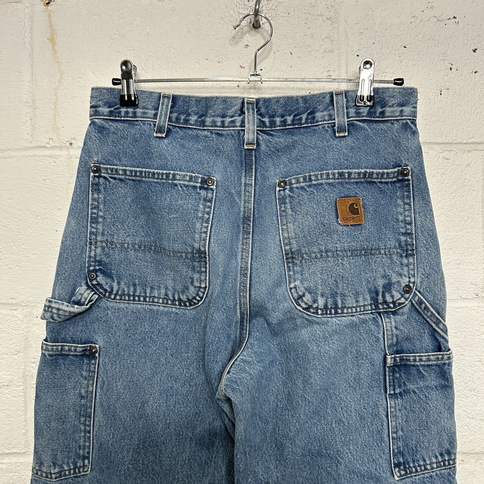 Carhartt Vintage Carhartt Logger Denim DoubleKnee Pants “Darkstone” Size US 32 / EU 48 - 3 Thumbnail