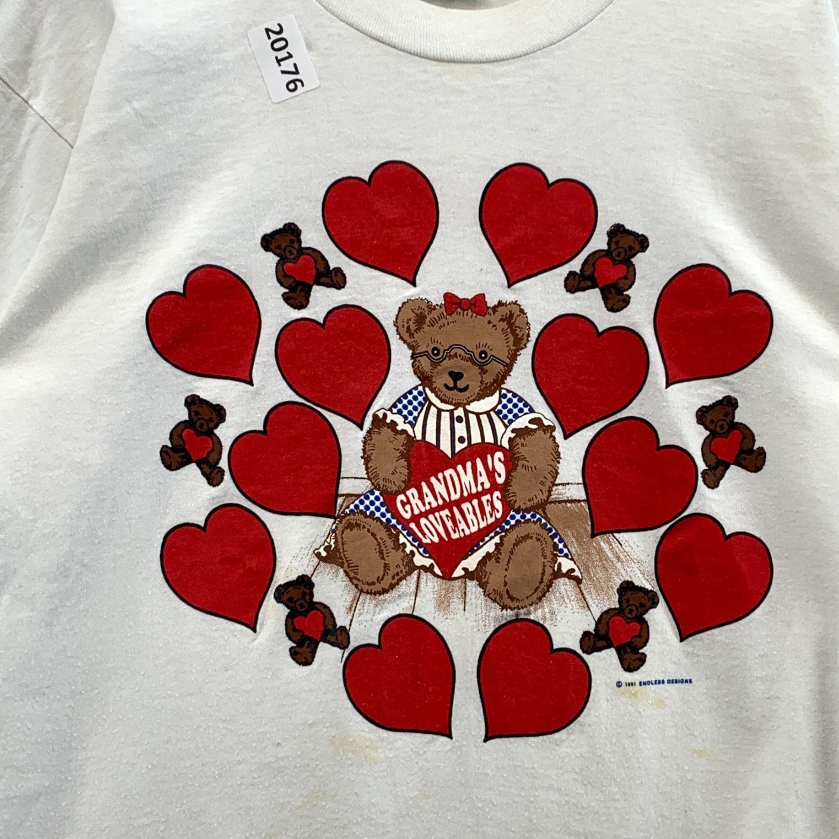Vintage VINTAGE Screen Stars 90s Graphic Print T-Shirt White Teddy Bear XL Unisex Adults Size US XL / EU 56 / 4 - 7 Thumbnail