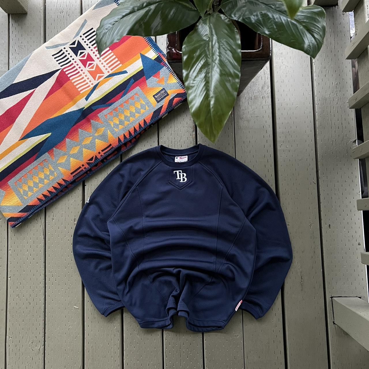 MLB × Vintage Vintage Y2K Tampa Bay Rays Pullover Sweatshirt Size US XL / EU 56 / 4 - 3 Thumbnail