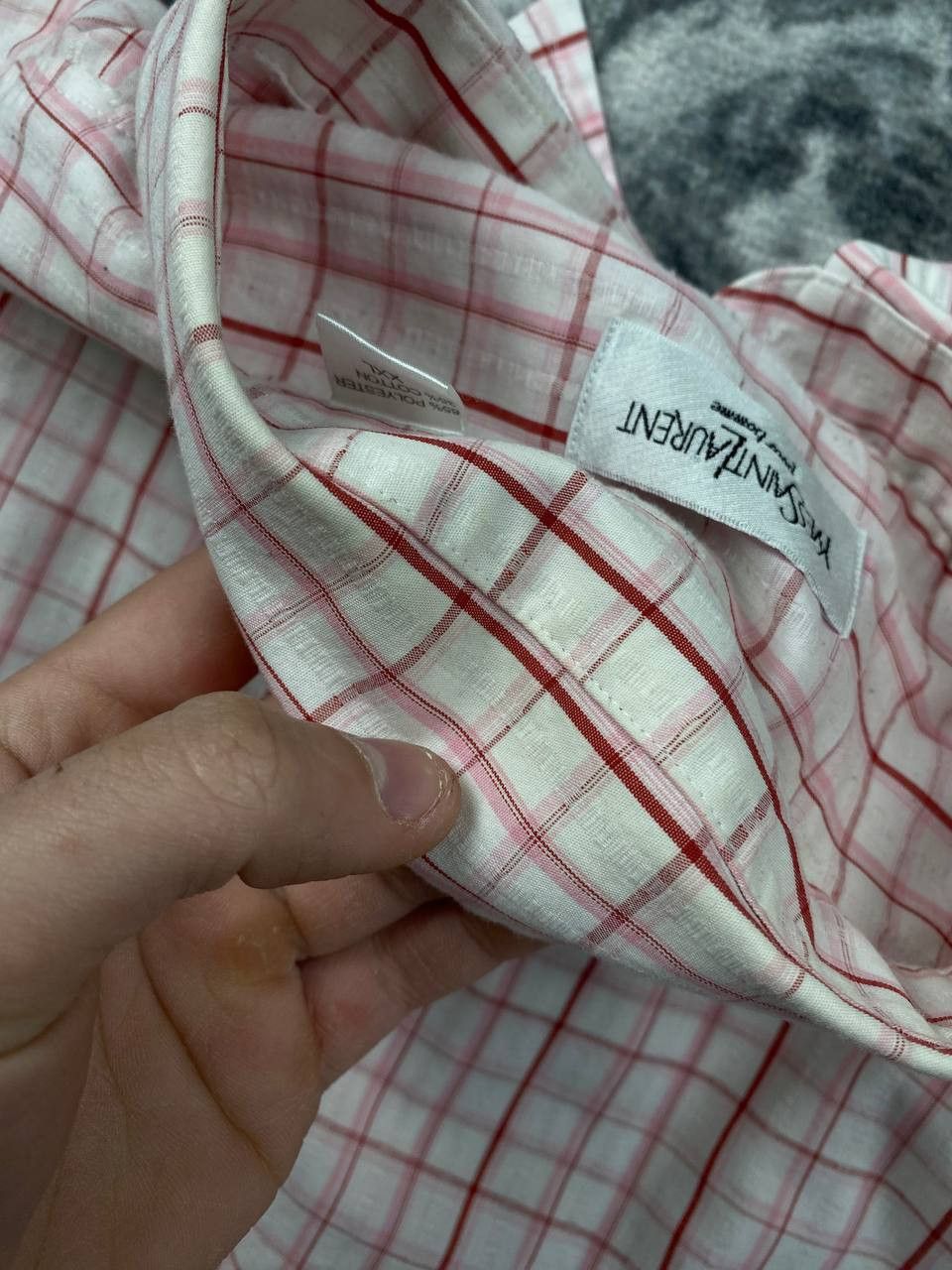Yves Saint Laurent Yves Saint Laurent YSL Short Sleeve Shirt Buttons Size US XXL / EU 58 / 5 - 7 Thumbnail