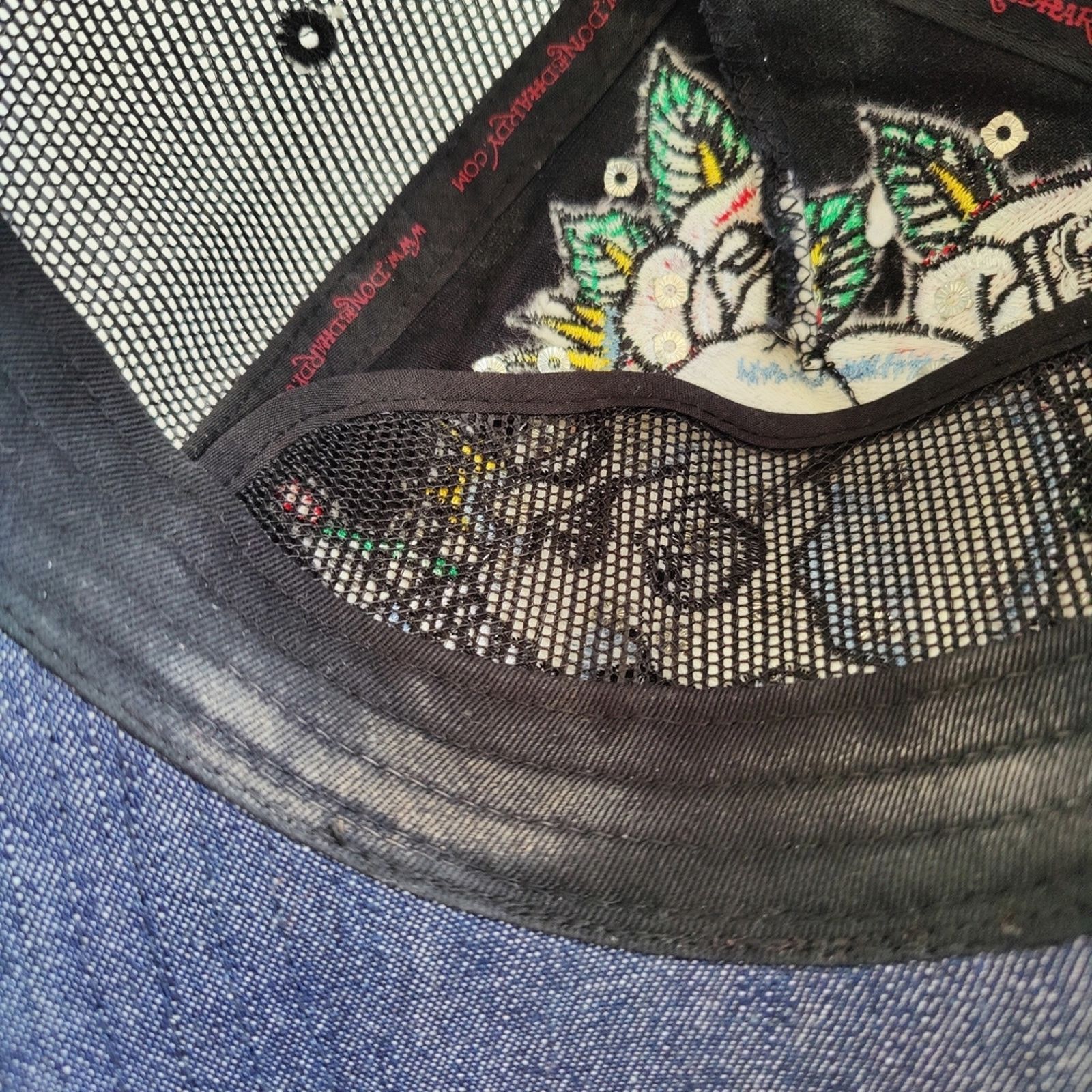 Ed Hardy Ed Hardy Love Kills Slowly Hat VGC Adjustable by C. Audigier Size ONE SIZE - 8 Thumbnail