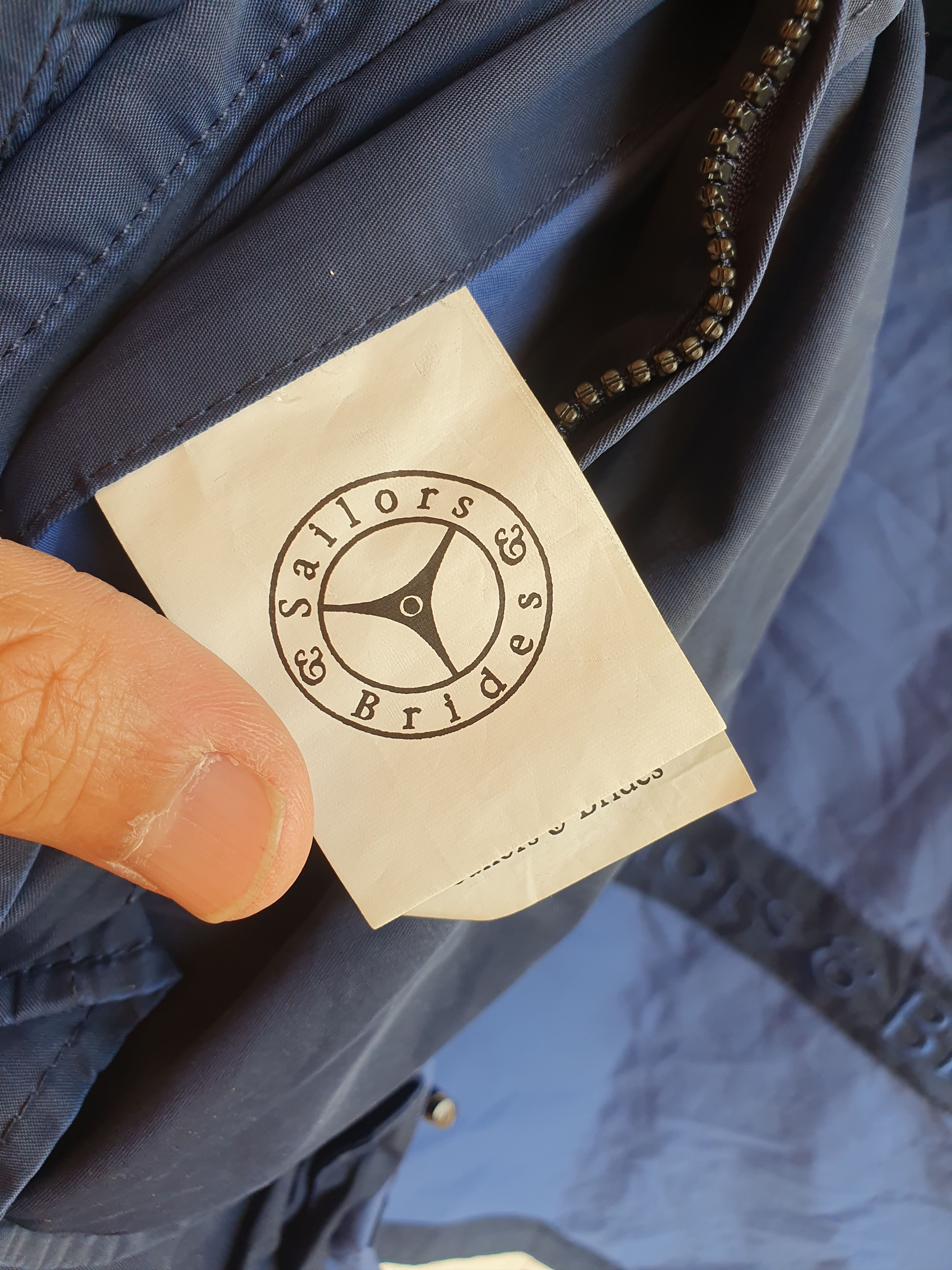Other Sailors & Brides Devonvale Windbreaker Navy jacket sz L Size US L / EU 52-54 / 3 - 4 Thumbnail