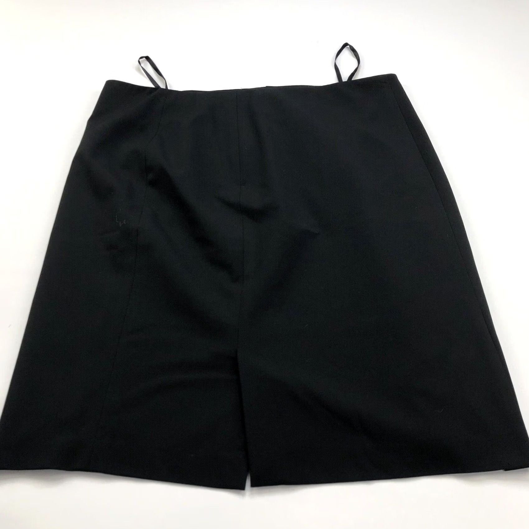 Vintage Lauren Ralph Lauren Skirt Midi Black Button Lined Polyester Blend 16 (Fits 37W) Women Xlrs? Size 38" / US 16 / IT 52 - 5 Thumbnail