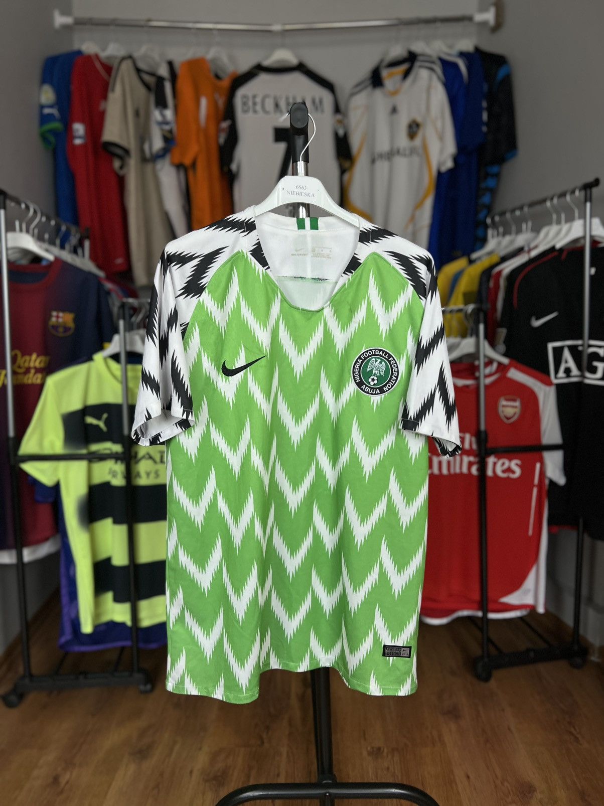Nike Soccer Jersey Nike Nigeria 2018/19 Size US L / EU 52-54 / 3 - 1 Thumbnail