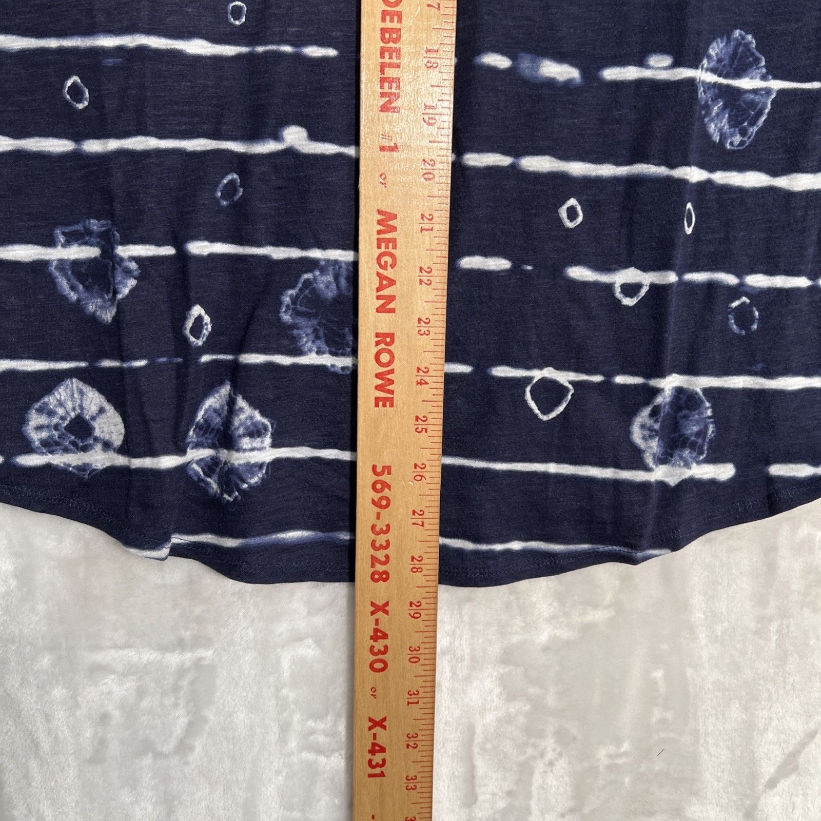 Lucky Brand Lucky Brand Live in Love Blouse 2X Embroidered Striped Blue Size XXL / US 16-18 / IT 52-54 - 8 Thumbnail