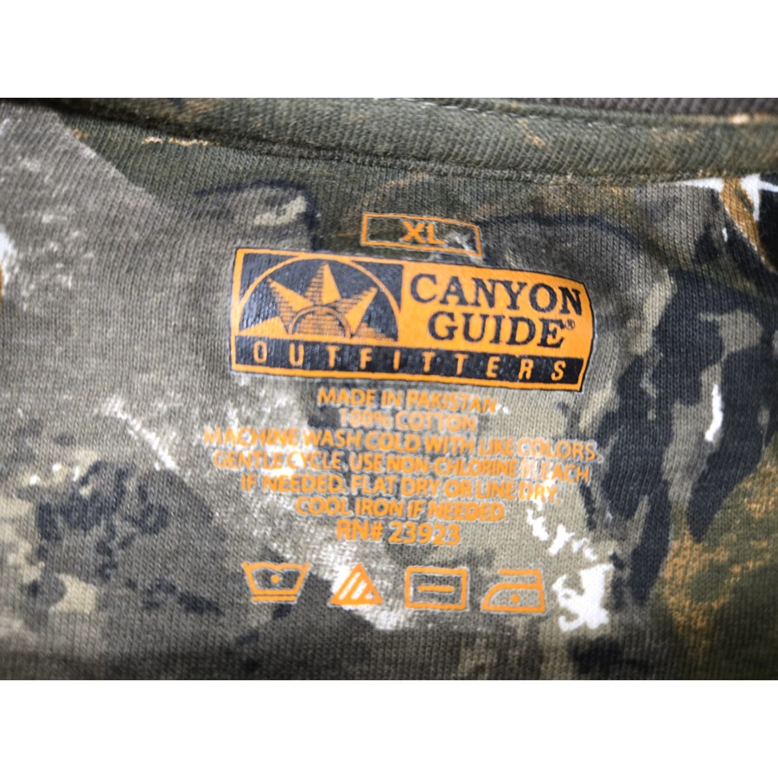 Vintage Canyon Guide T-Shirt Camouflage Short Sleeve Cotton XL Pocket Mens Size US XL / EU 56 / 4 - 8 Thumbnail