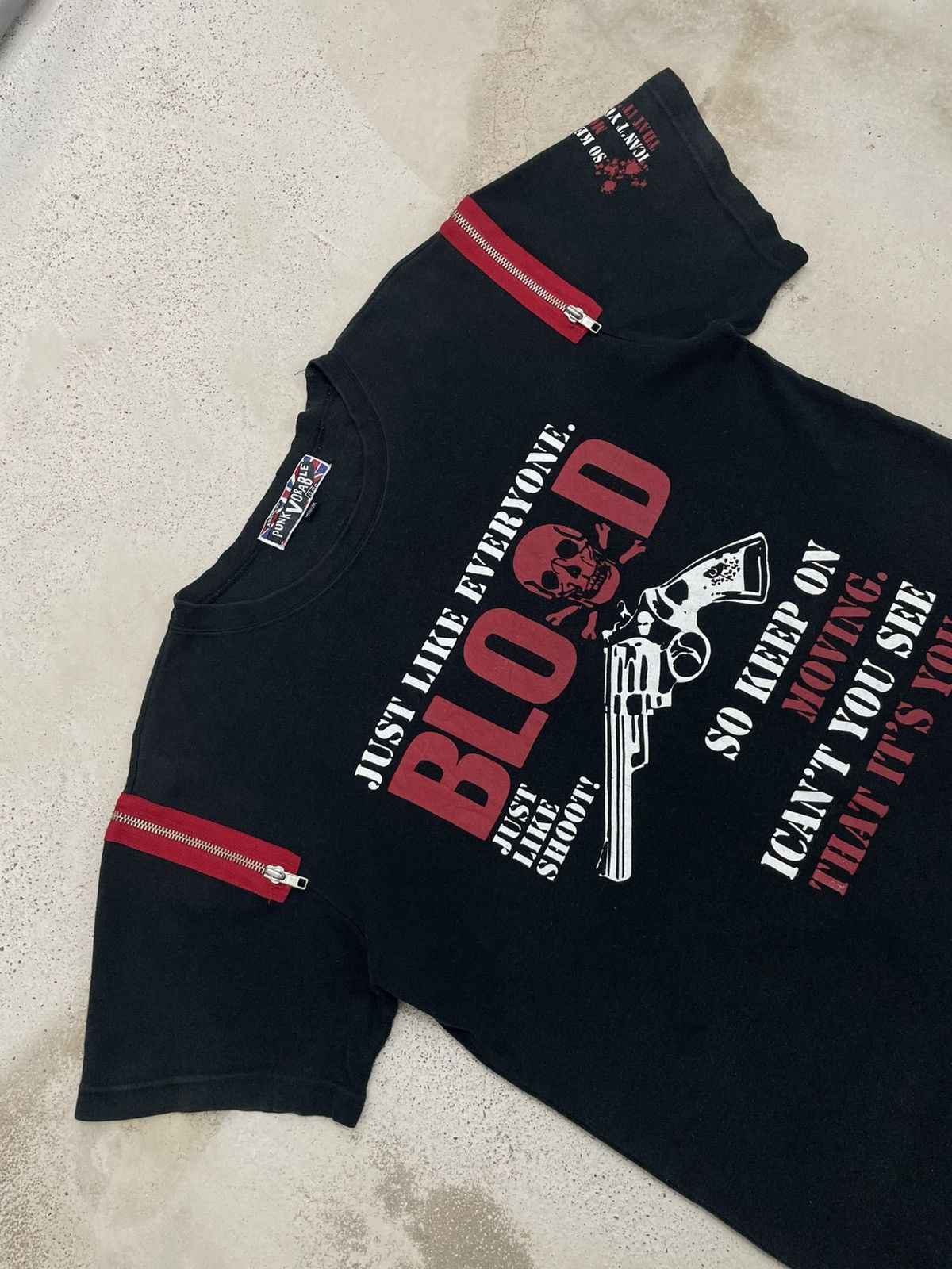 Punk and Yo Punk Vorable Anarchy Blood Baretta Shoot Zipper Sleeve Size US M / EU 48-50 / 2 - 4 Thumbnail