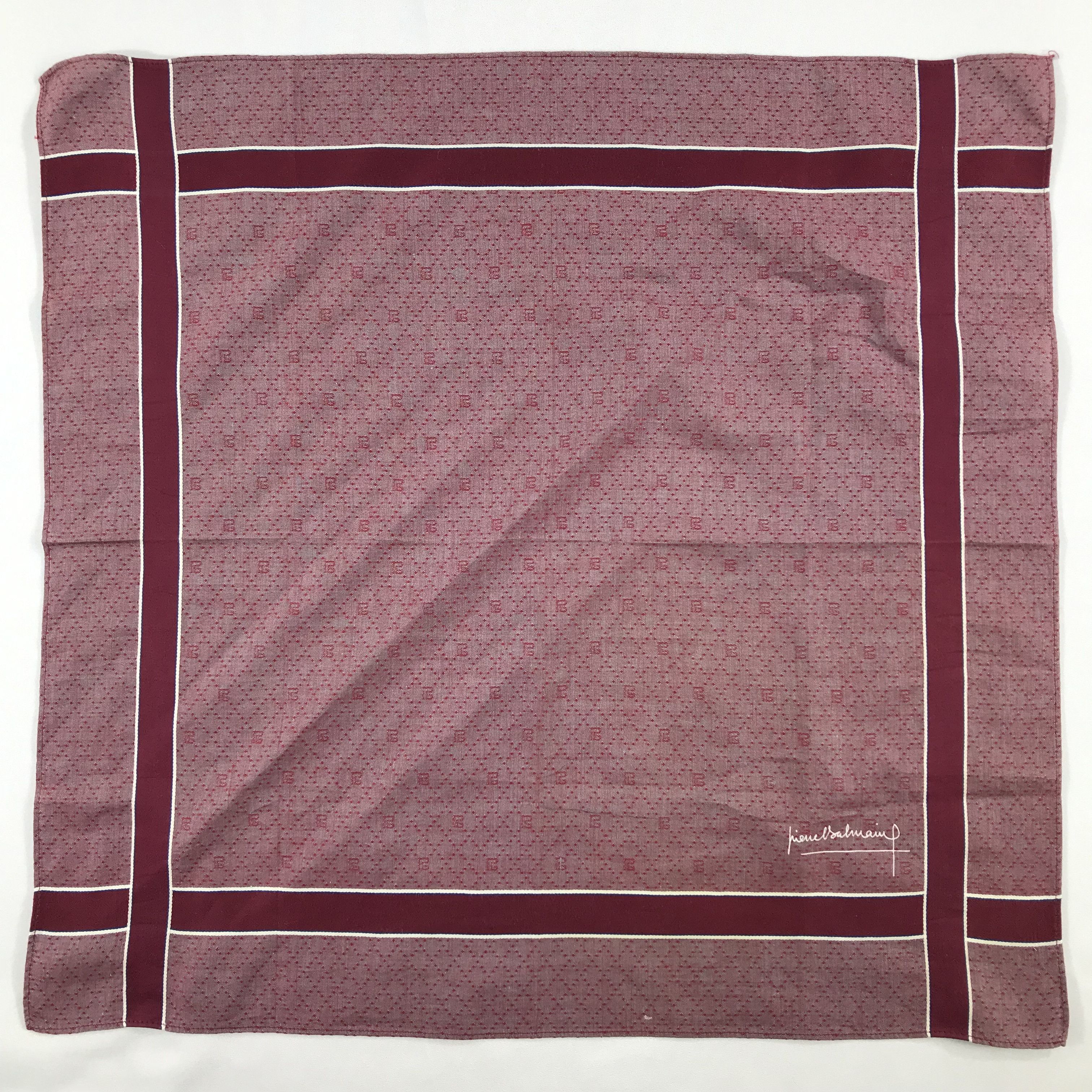 Pierre Balmain × Vintage Pierre Balmain Bandana / Handkerchief / Neckerchief - S2497 Size ONE SIZE - 1 Thumbnail
