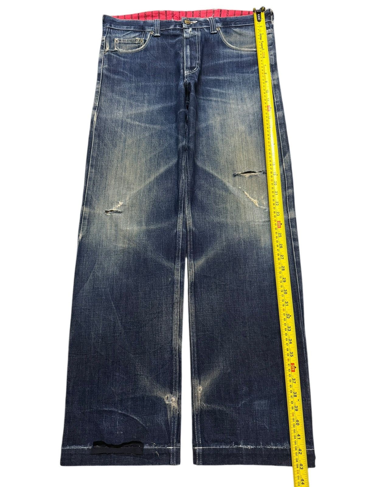 PHENOMENON Vintage 90s Japan Phenomenon Faded Whisker Distress Wide Leg Size US 36 / EU 52 - 12 Thumbnail