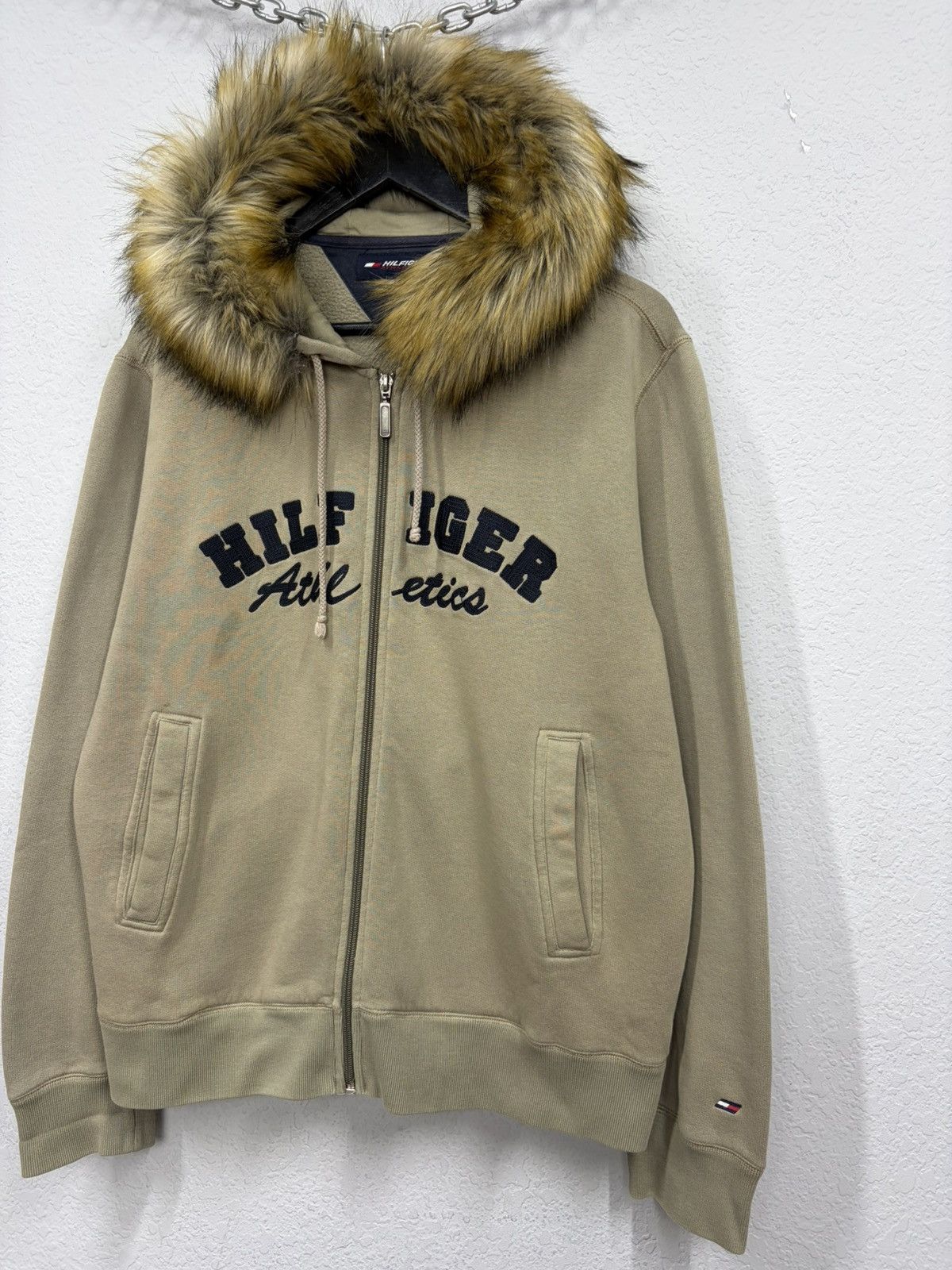 If Six Was Nine Tommy Hilfiger Fur Hood Zip Hoodie Y2K Archive Streetwear Size US M / EU 48-50 / 2 - 15 Thumbnail