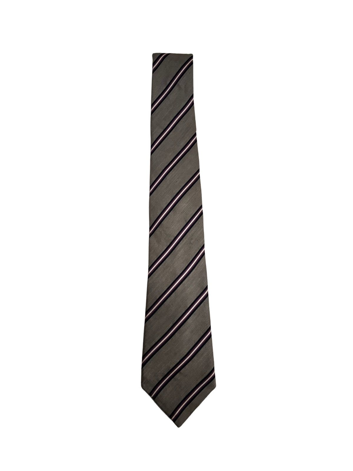 Banana Republic Gray striped necktie.ma0211 Size ONE SIZE - 8 Thumbnail