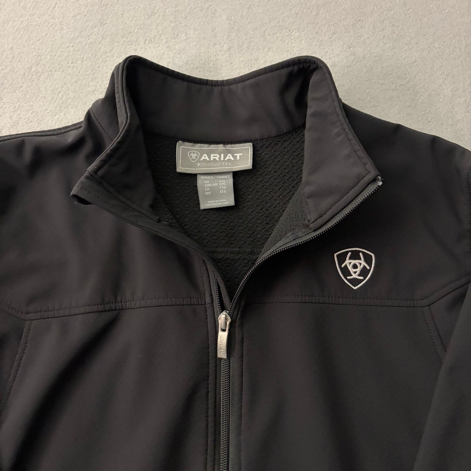 Ariat Ariat Tek Softshell Jacket Women XXL Black Full Zip Western Size XXL / US 16-18 / IT 52-54 - 3 Thumbnail