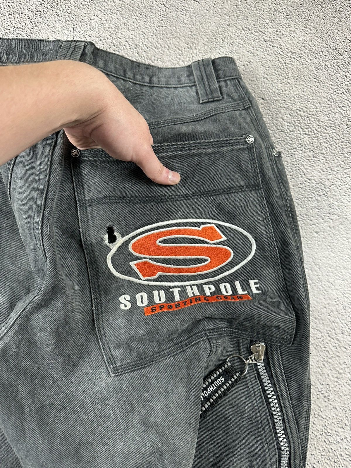 Southpole Vintage Southpole Faded Baggy Jeans Custom Distressed Y2K Size US 36 / EU 52 - 10 Thumbnail