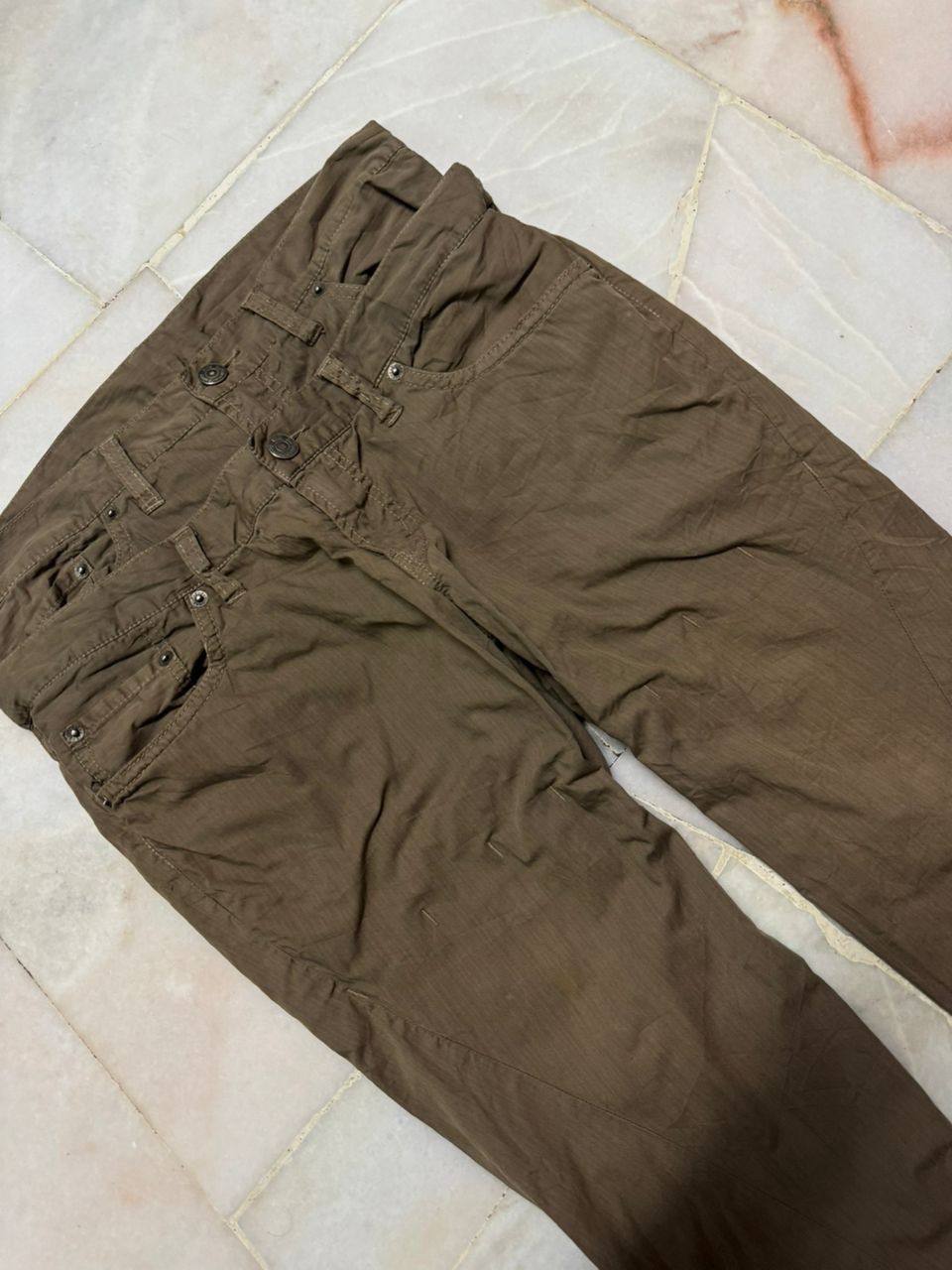 PPFM 💥Double Waist💥Vintage Ppfm Double Waist Spiral Leg Zipper Size US 29 - 8 Thumbnail